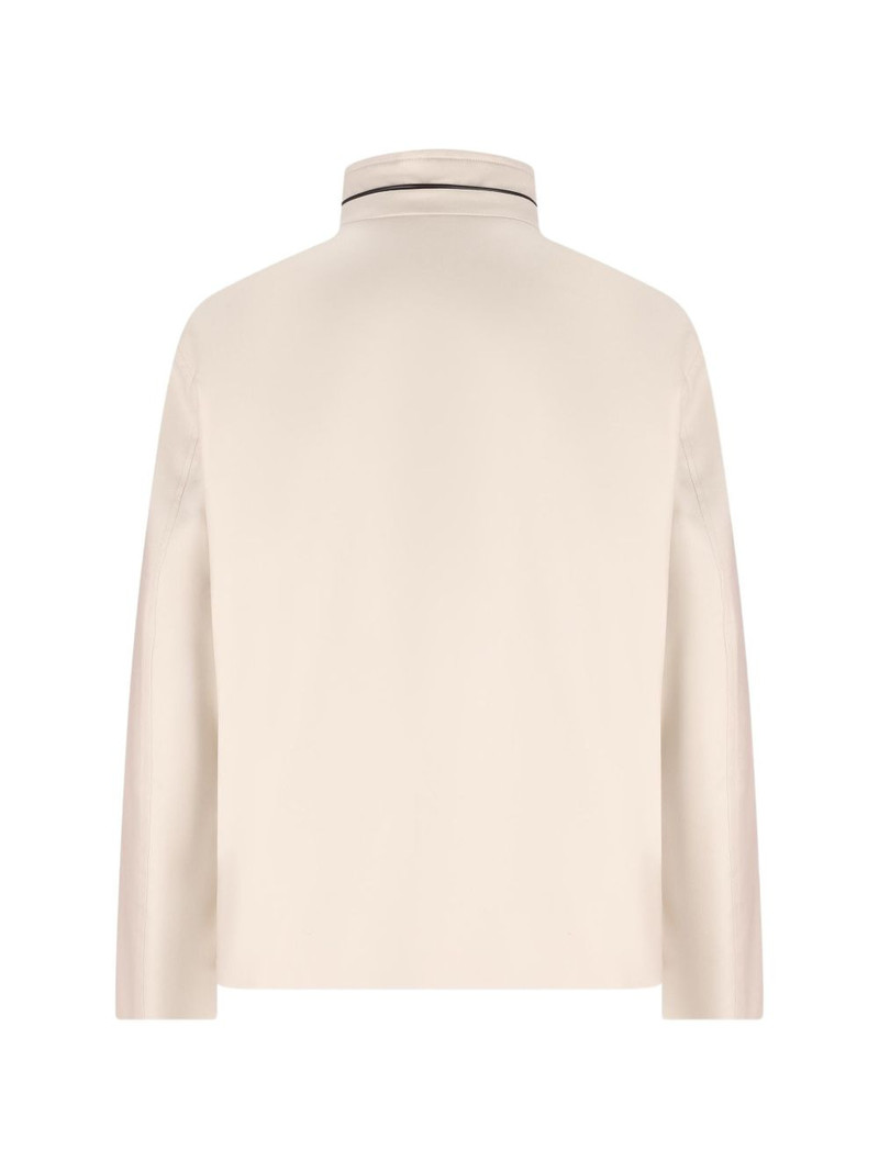 Herno flap pockets high-neck jacket outlook
