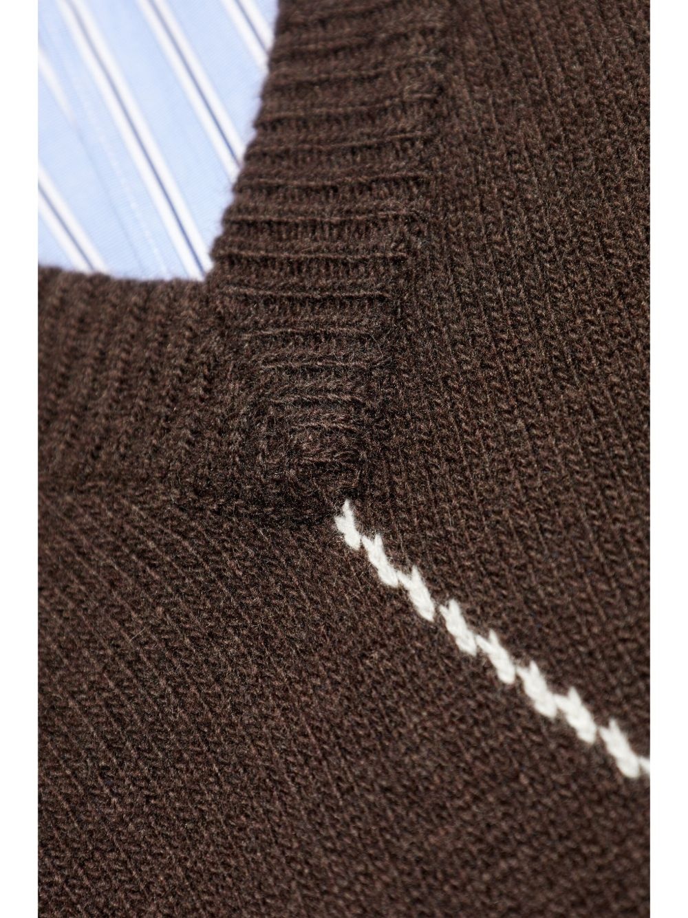 argyle-pattern jumper - 5