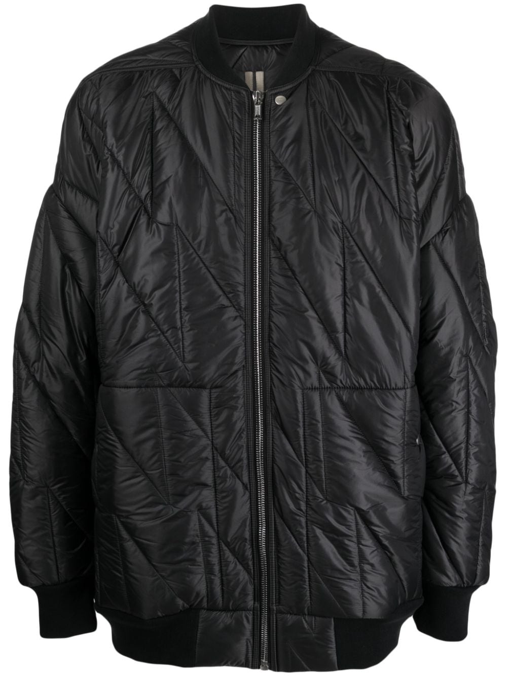 quilted padded bomber jacket - 1