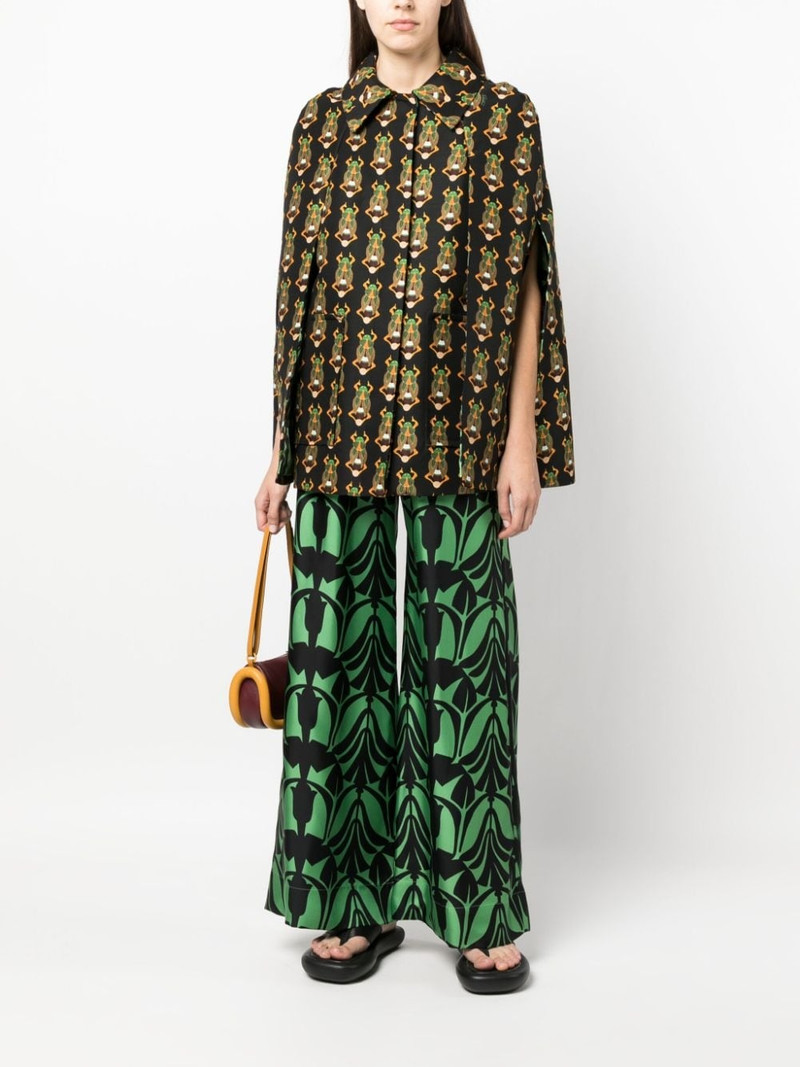 La DoubleJ Milano wool-blend cape outlook