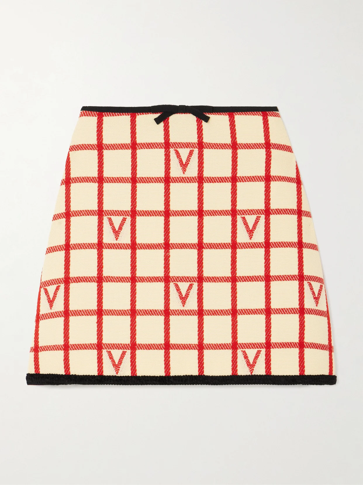 Vlogo Wool-blend Tweed Mini Skirt - 1