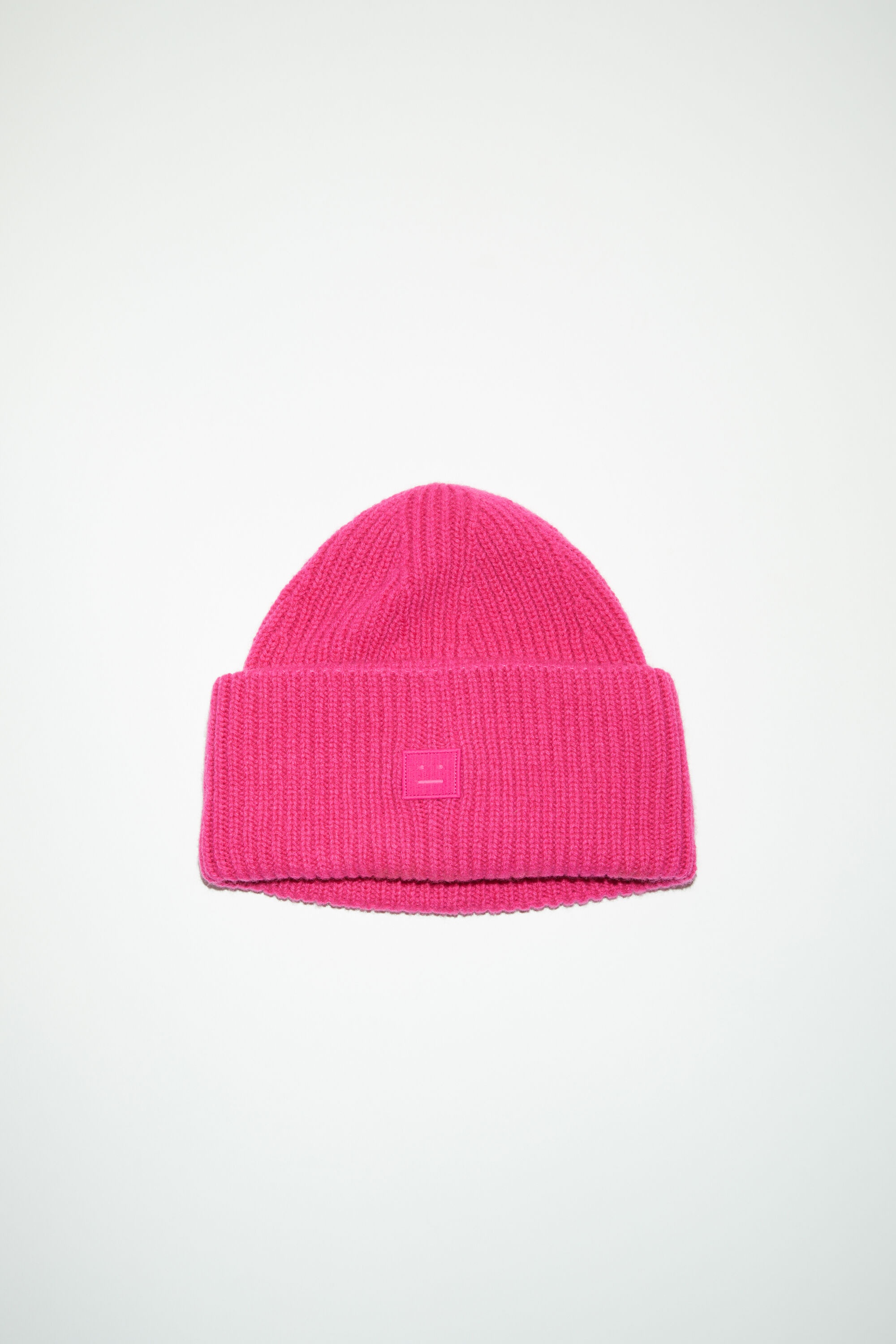 Small face logo beanie - Bright pink - 1
