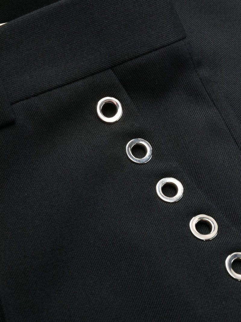 tailored eyelet-detail trousers 6