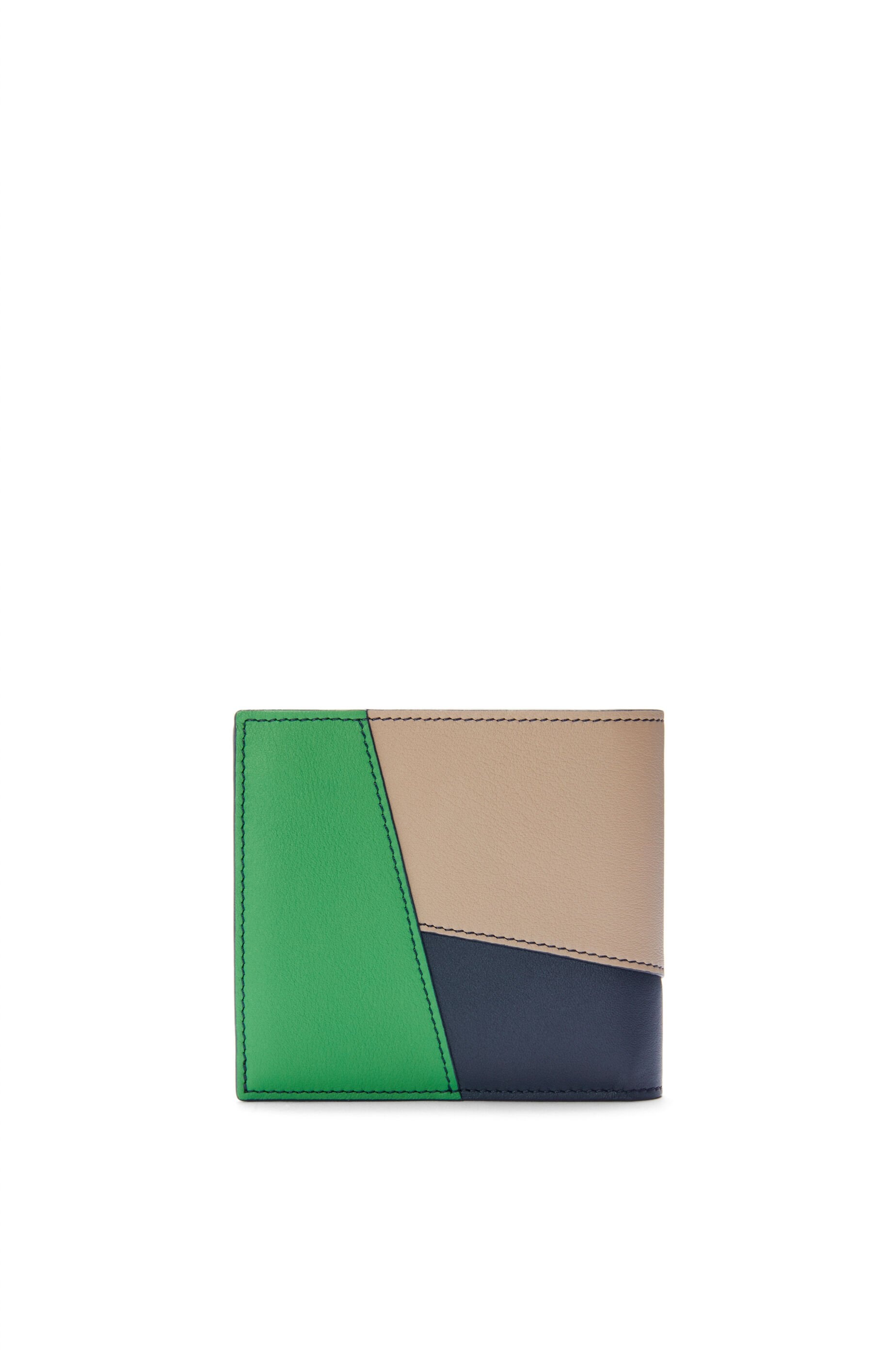 Puzzle bifold coin wallet in classic calfskin - 4