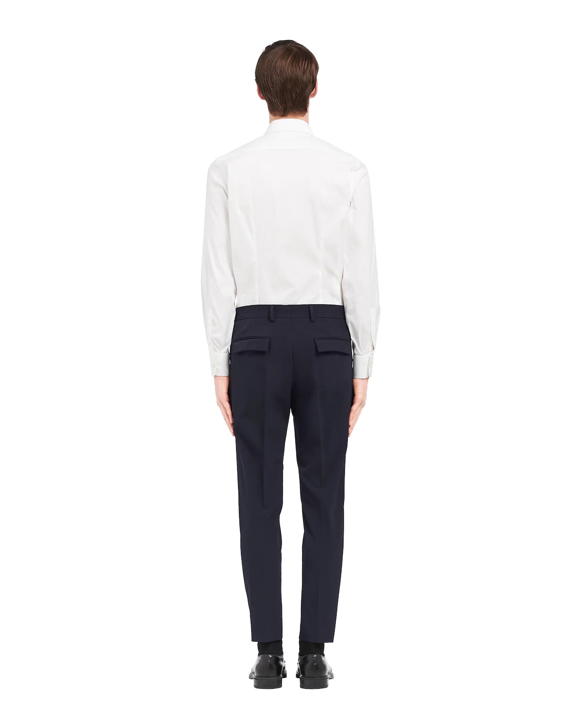 Stretch technical fabric trousers - 4