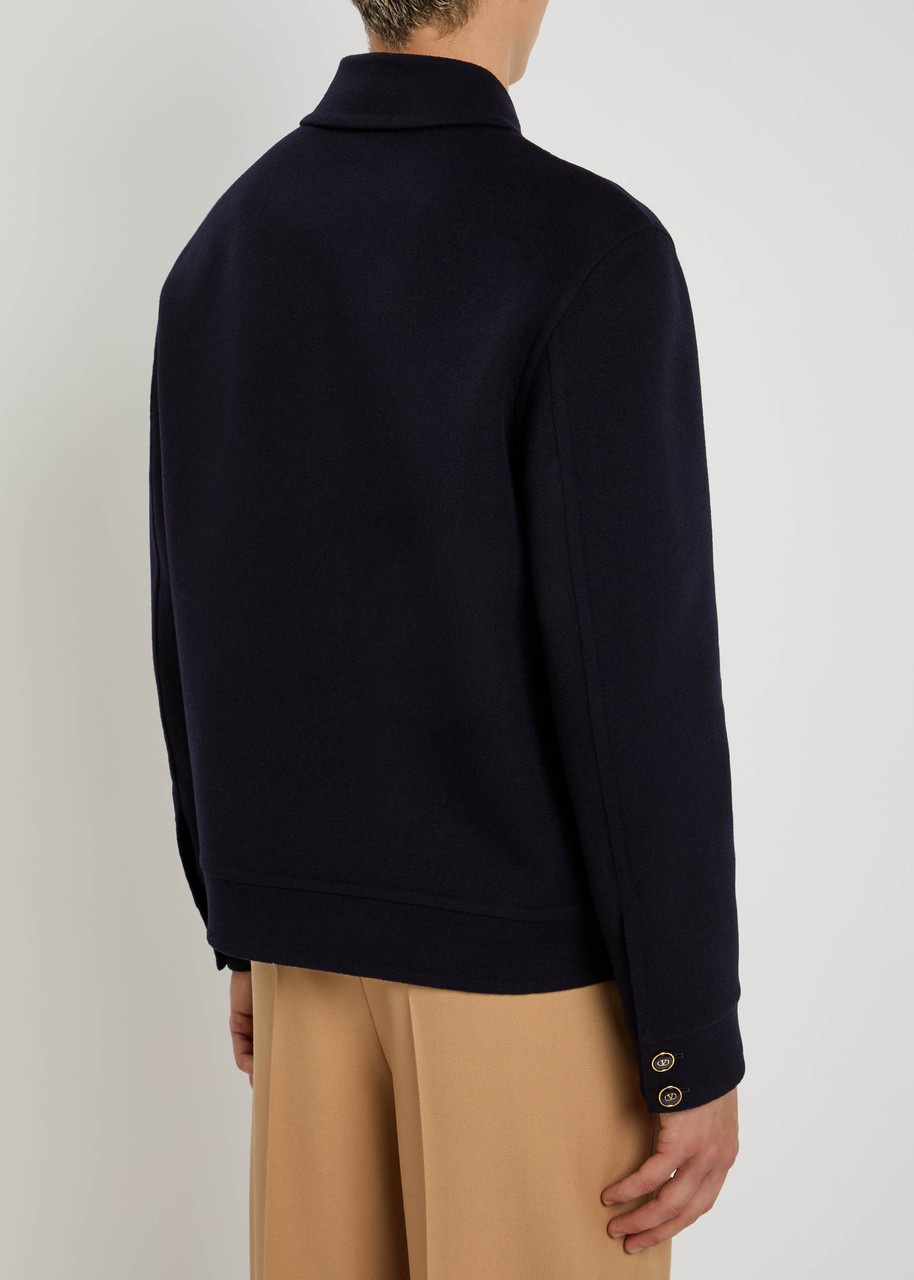 Valentino Garavani Wool and Cashmere-blend Bomber Jacket - 3