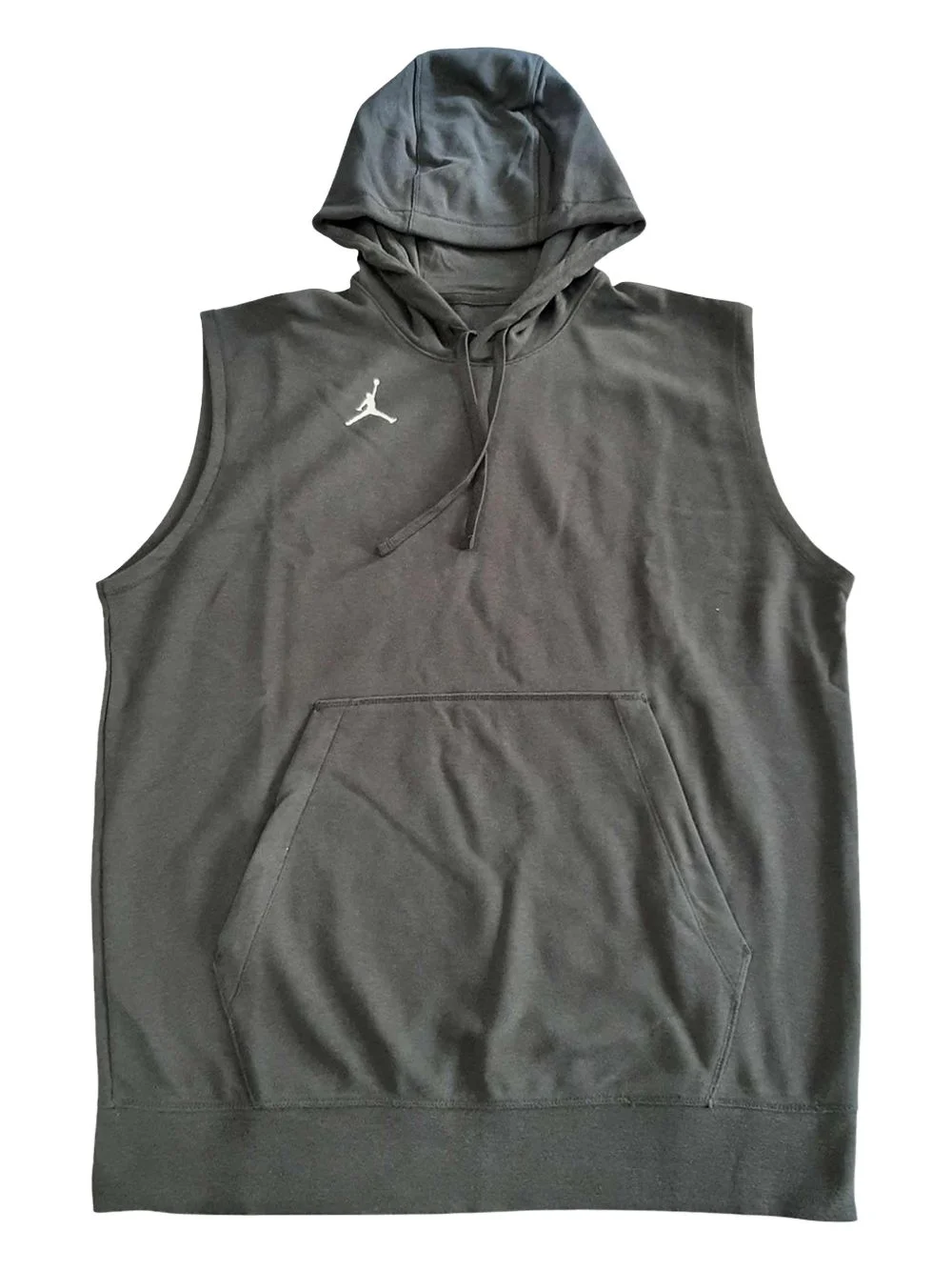 sleeveless fleece hoodie - 1