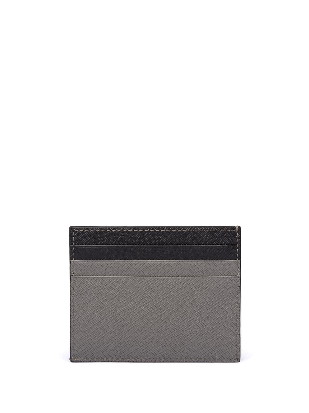 Saffiano two tone card holder - 2