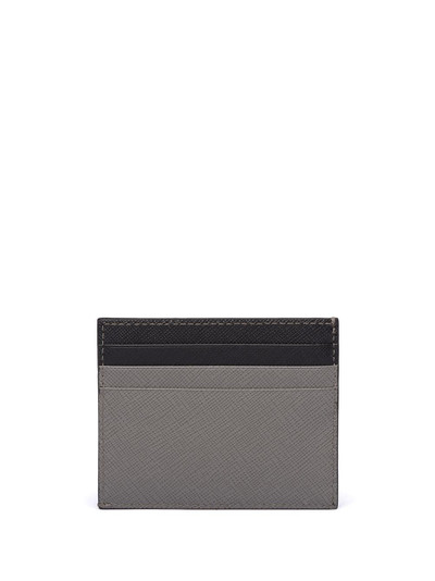 Prada Saffiano two tone card holder outlook