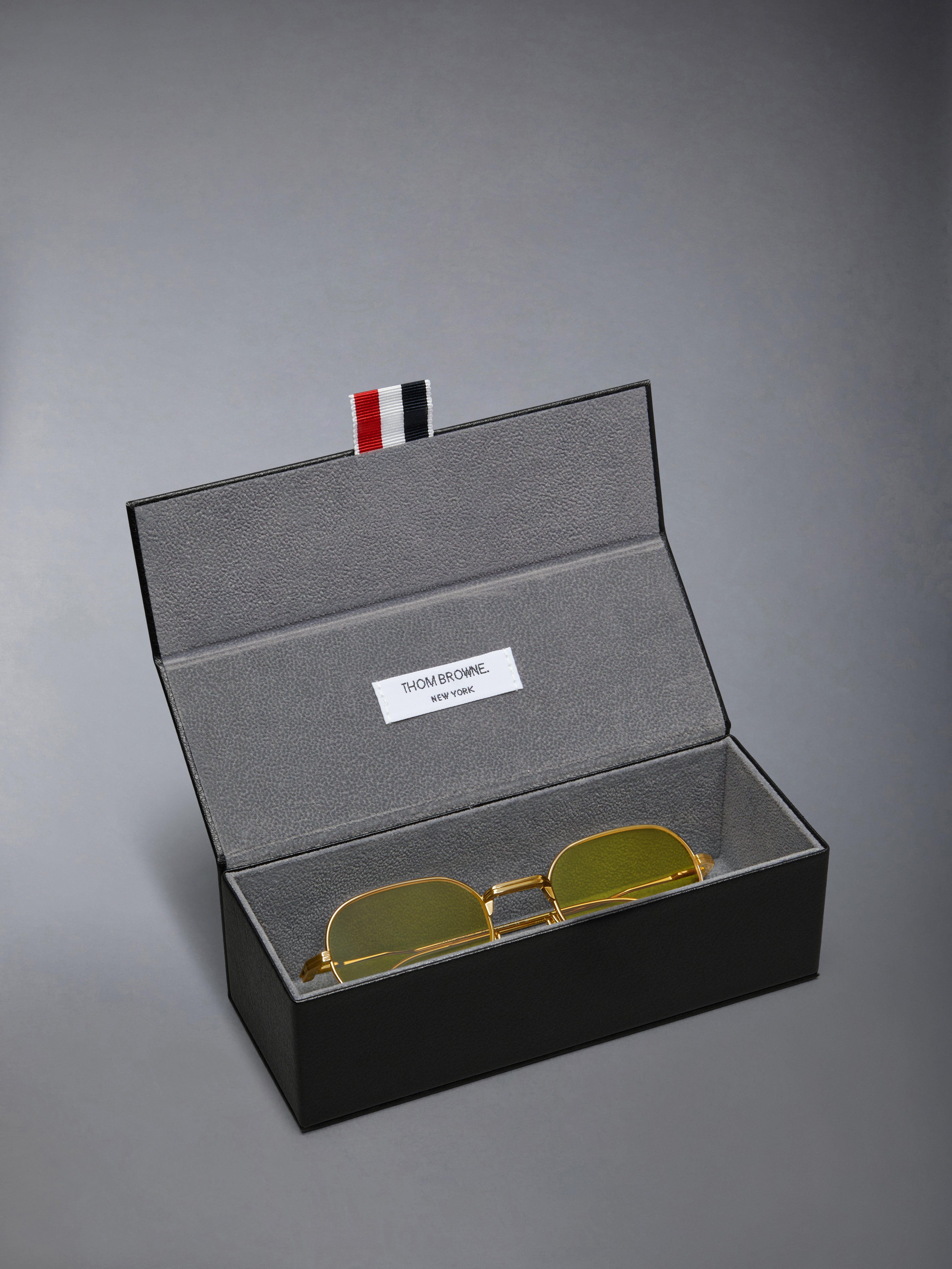 TITANIUM RECTANGULAR SUNGLASSES - 4