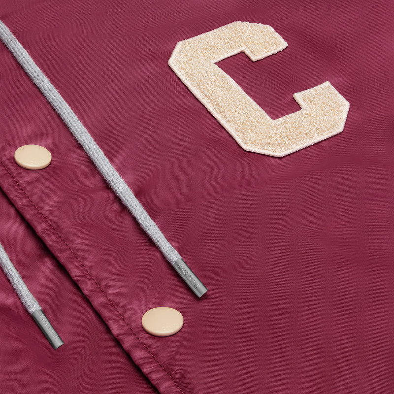 oversized hooded teddy jacket in nylon 3