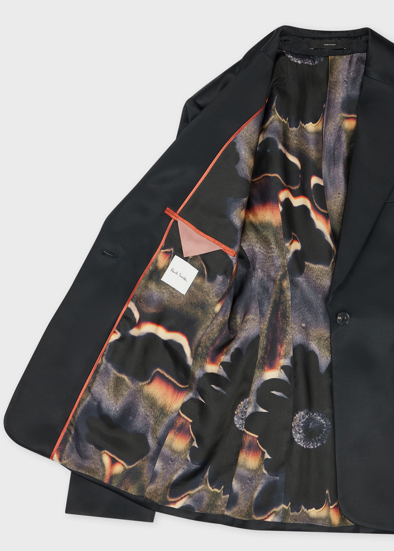 Women's Navy Satin Suit 4