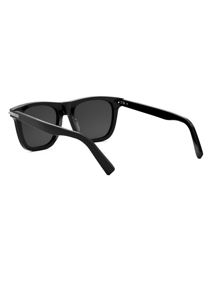 Men's DiorBlackSuit S13I Havana 53MM Square Sunglasses - Black Dark Grey 4