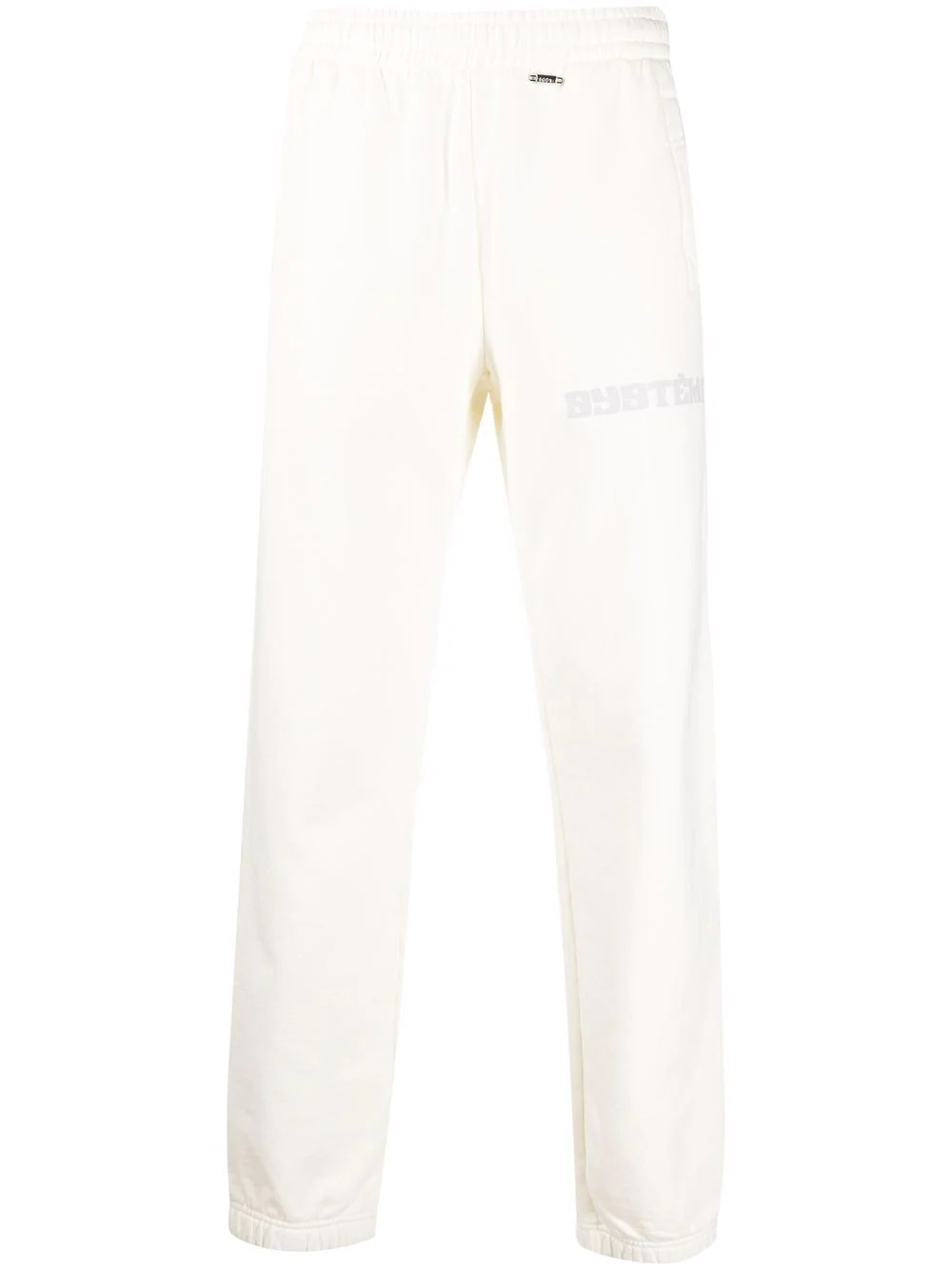 straight-leg logo cotton track pants - 1