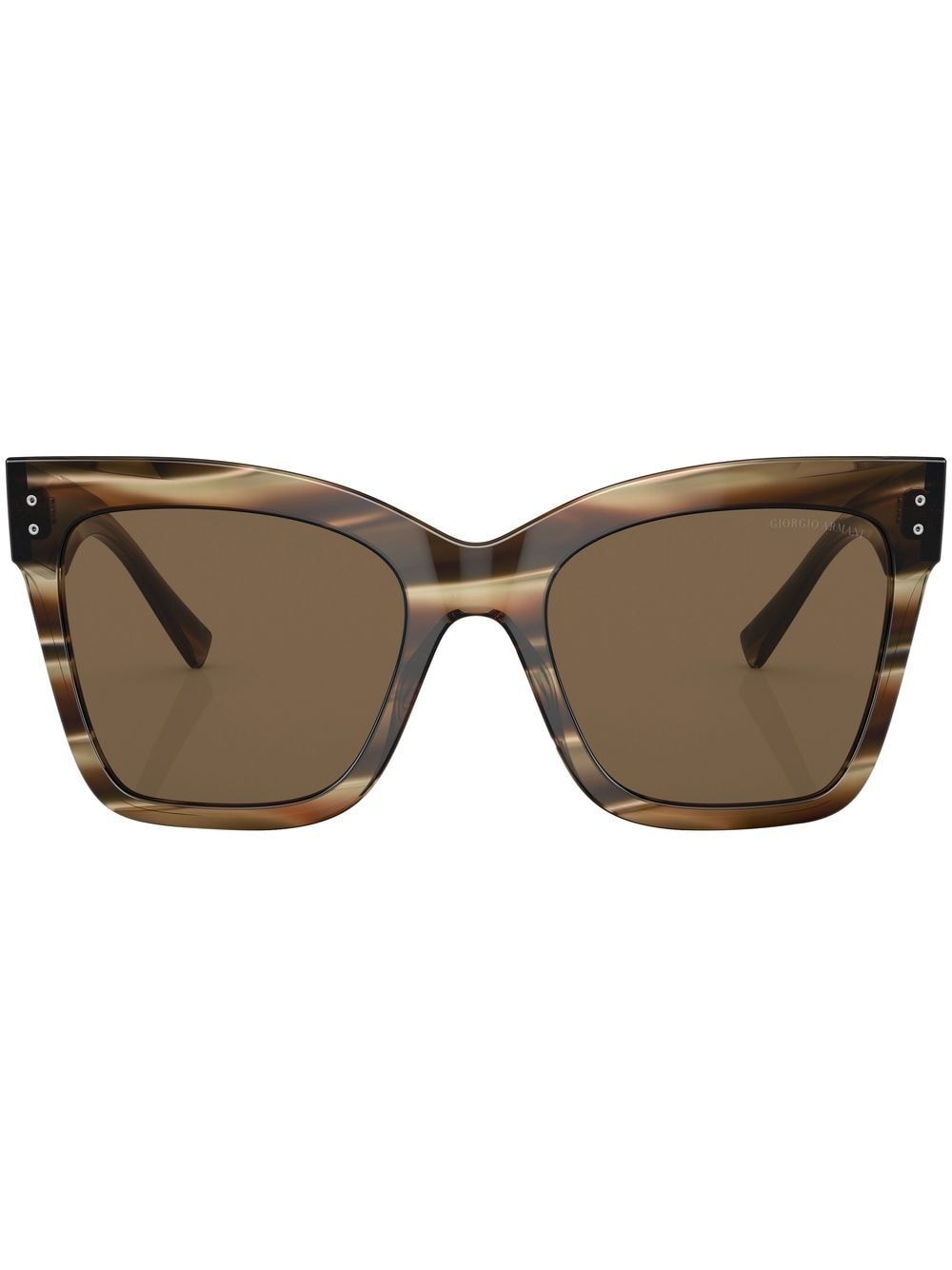 logo-print square-frame sunglasses - 1