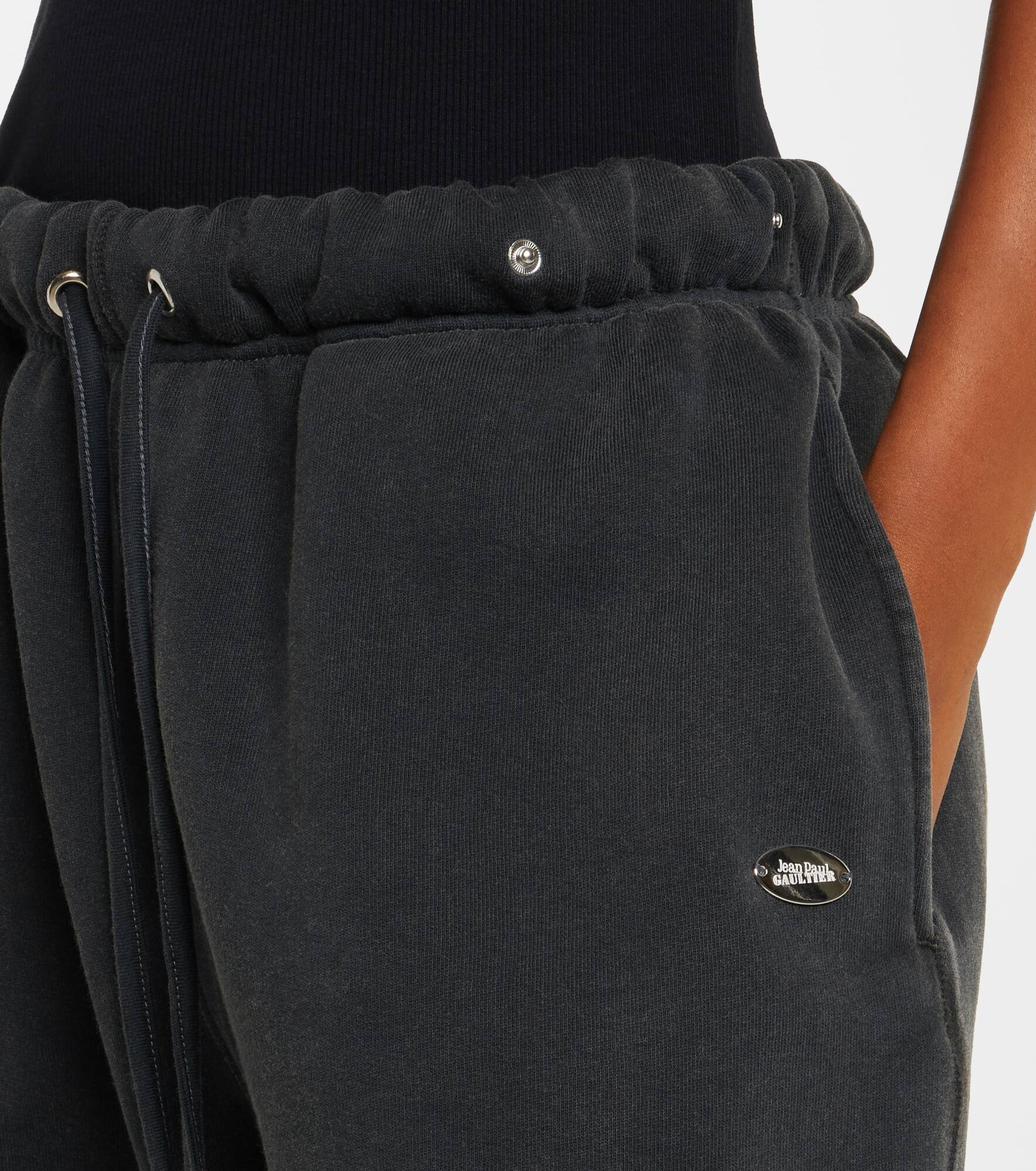 Cotton-blend French Terry sweatpants - 4