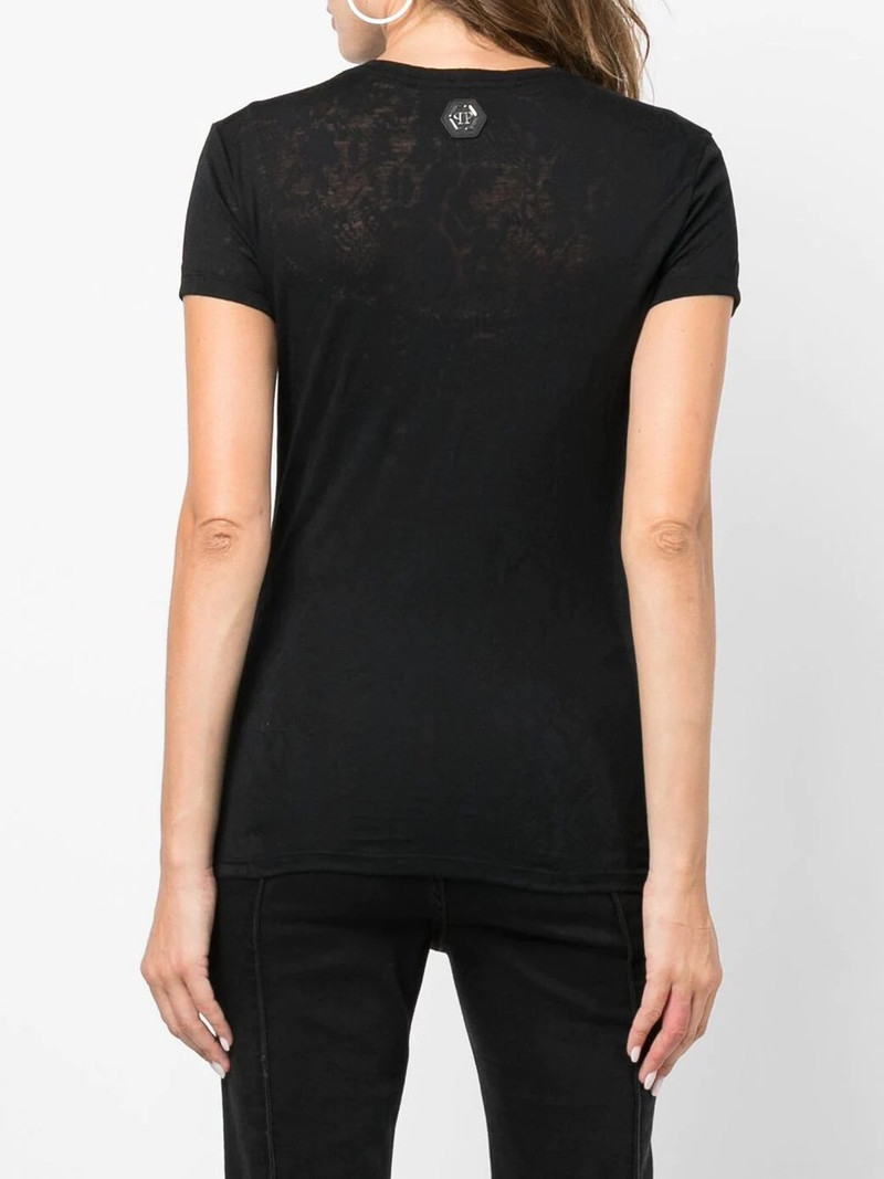 logo-embellished cotton T-shirt 4