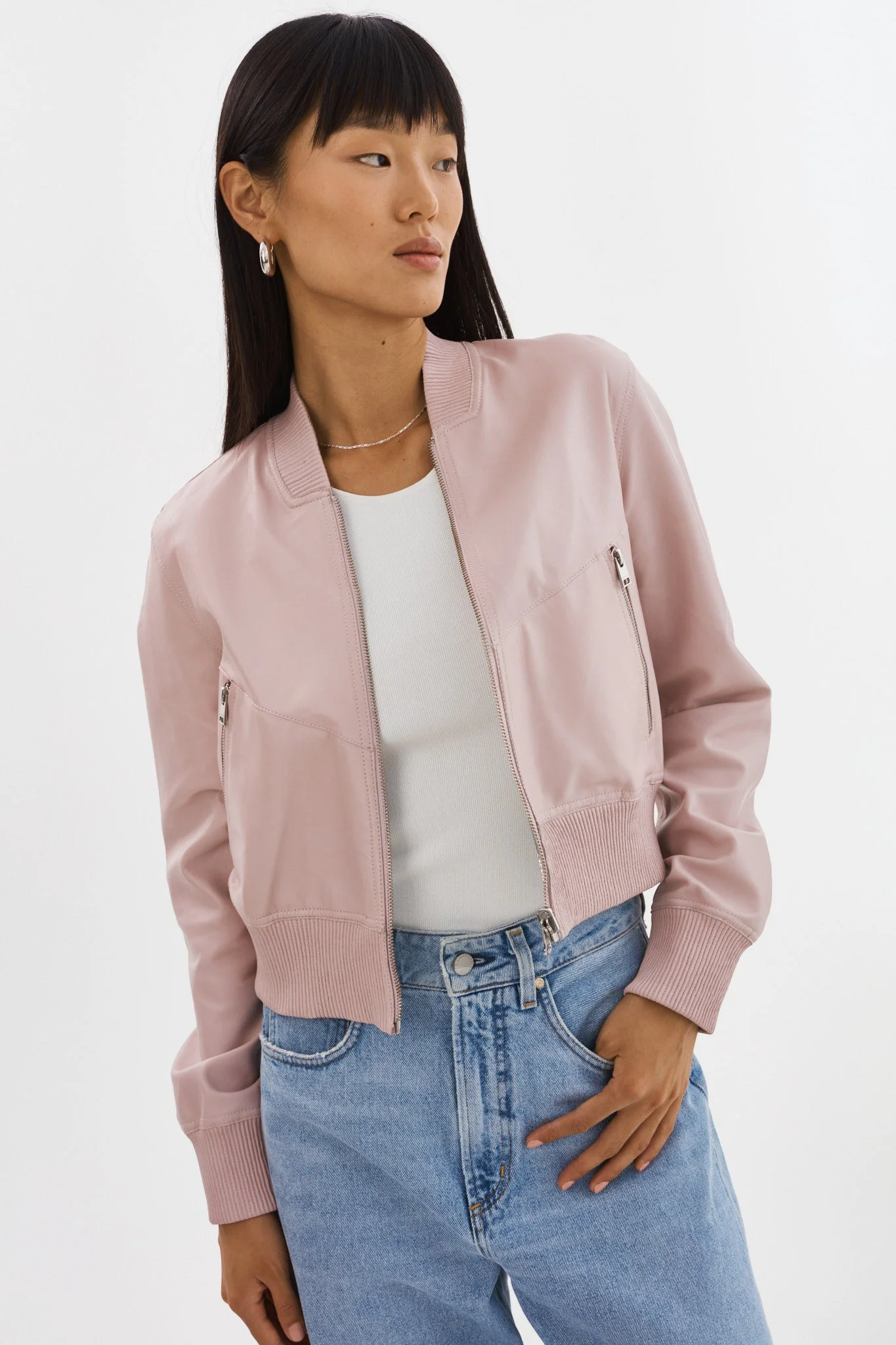 KORDELLA | Reversible Leather Bomber Jacket - 1