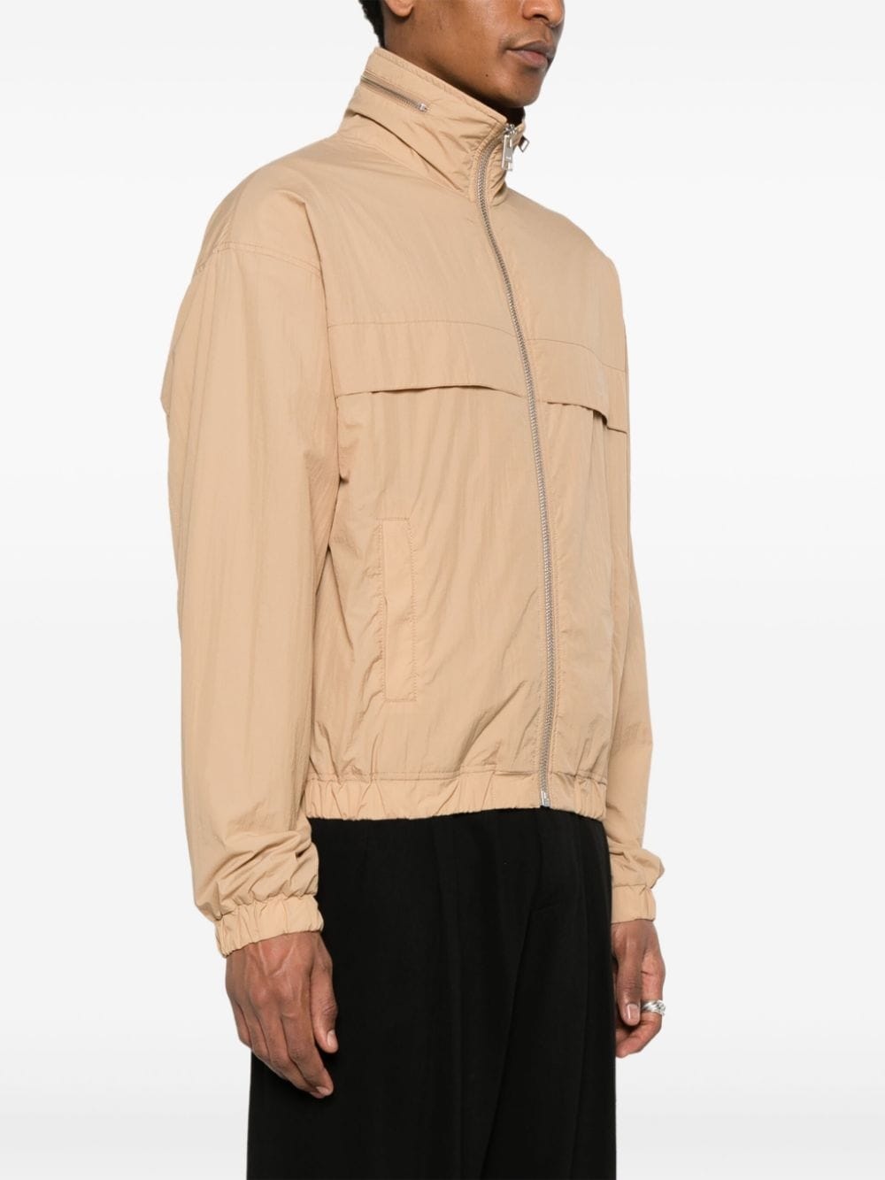 logo-print windbreaker - 3