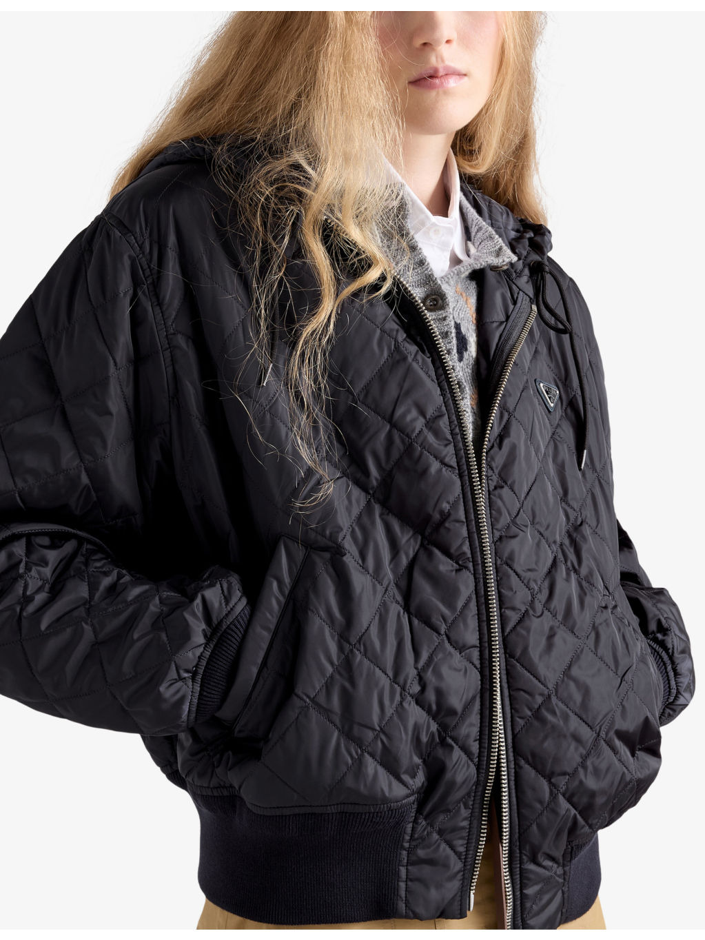 Re Nylon Lightweight Quilted Woven Jacket - 5