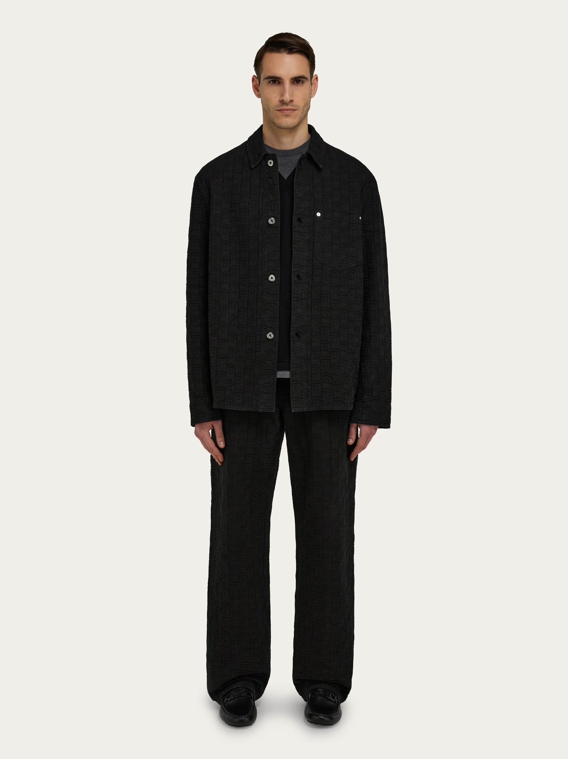 Ferragamo Monogram over shirt - 6