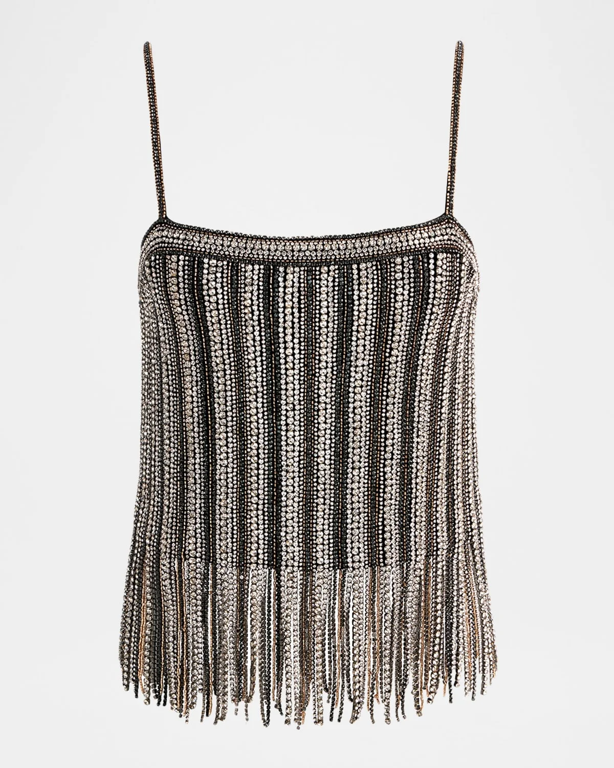 Chi Embellished Fringe Top - 1