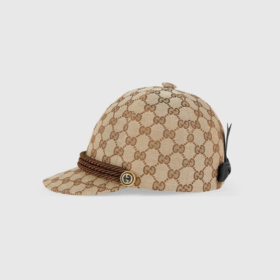 GUCCI GG canvas baseball hat with torchon outlook