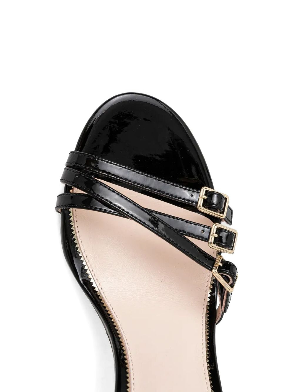 100mm strappy leather sandals - 4