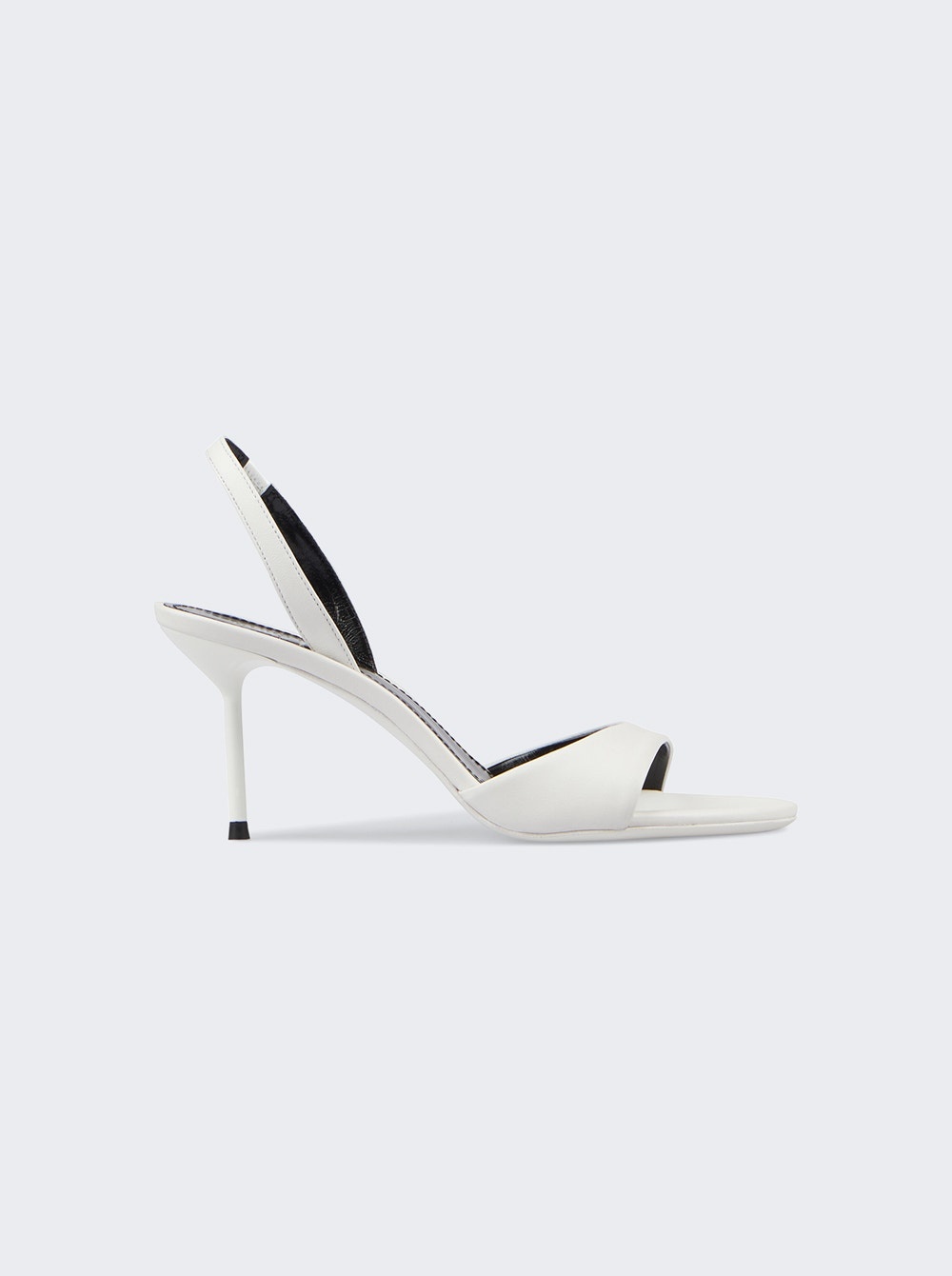 Lidia Slingback Sandal White Nappa Leather - 1