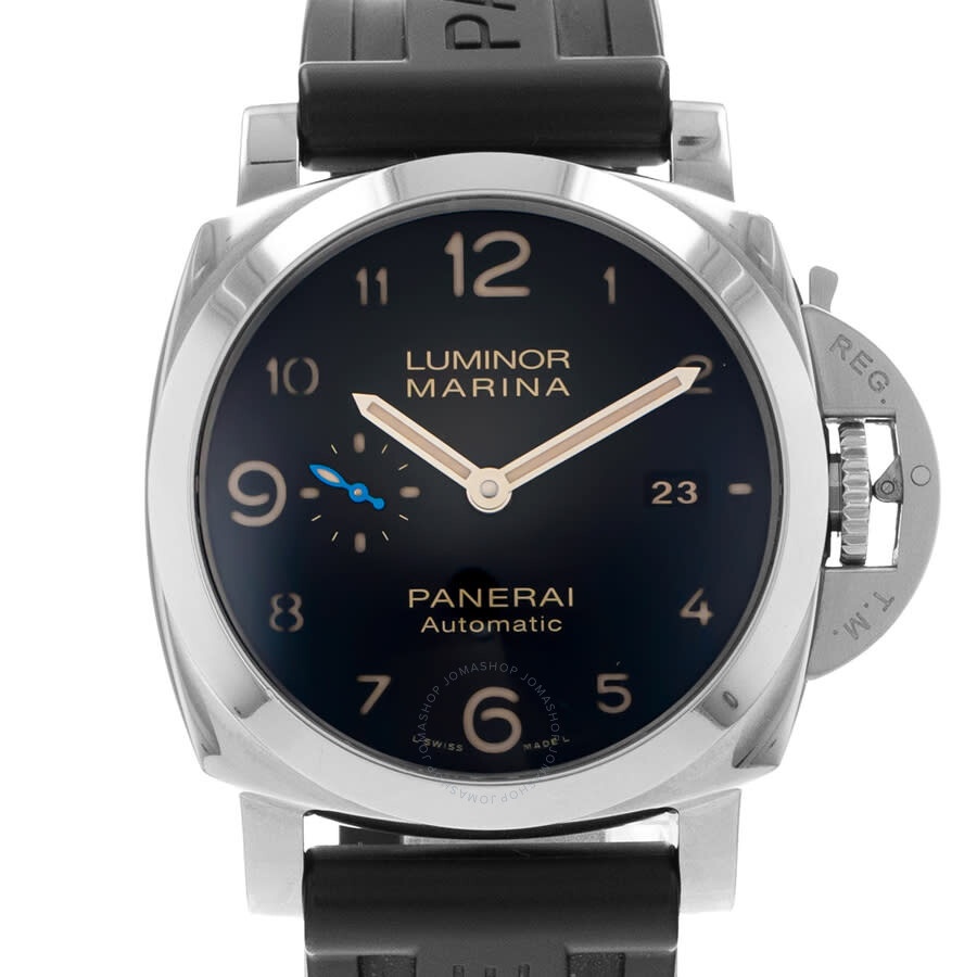 Pre-owned Panerai Luminor Marina Automatic Black Dial Men's Watch PAM01312 - 1