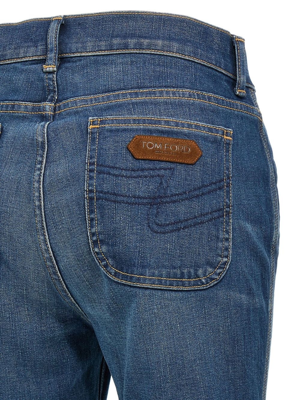 logo-patch jeans - 4