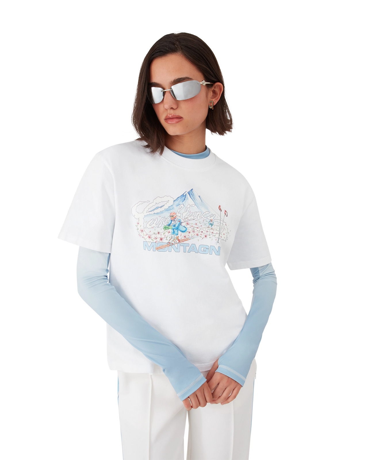 Ski Short Sleeve T-Shirt | Casablanca Paris - 3