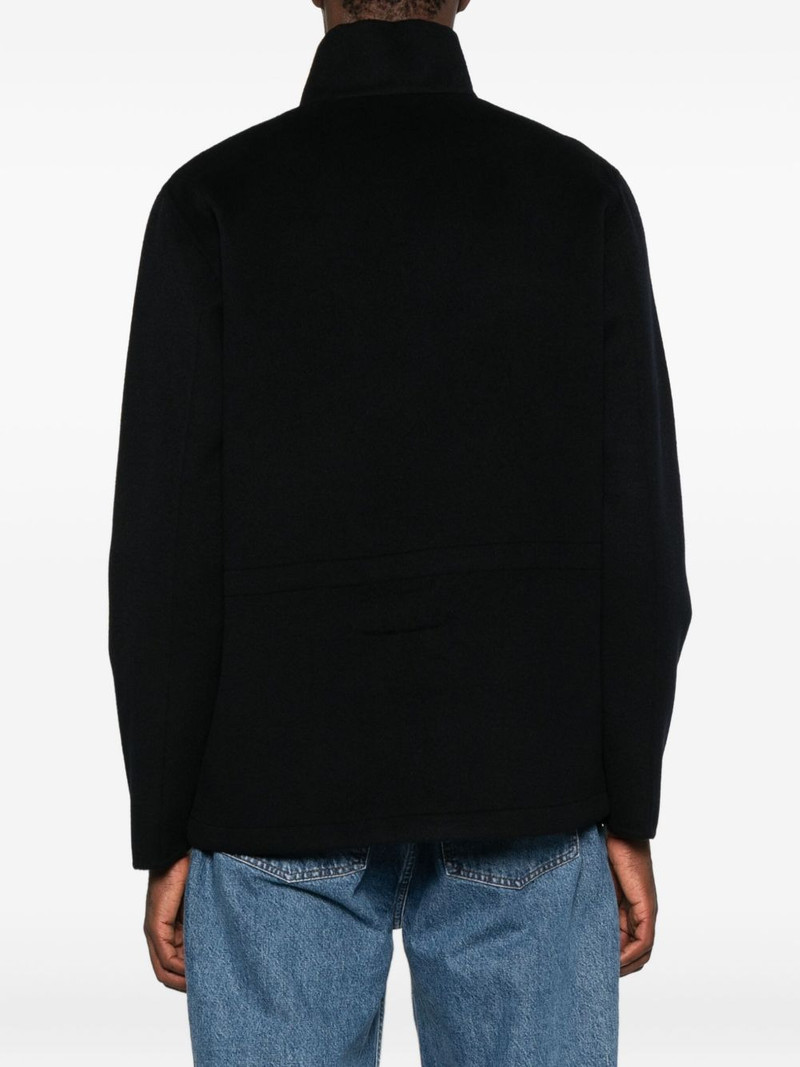 pocketed zipped single-breasted coat 4