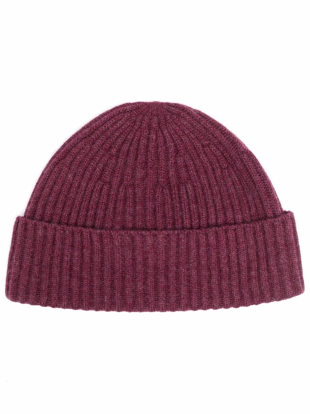 ribbed cashmere beanie - 1