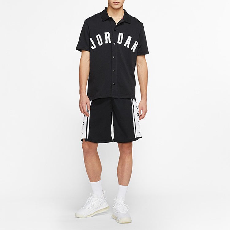 Air Jordan Athleisure Casual Sports Basketball Short Sleeve Black AJ1111-010 - 3