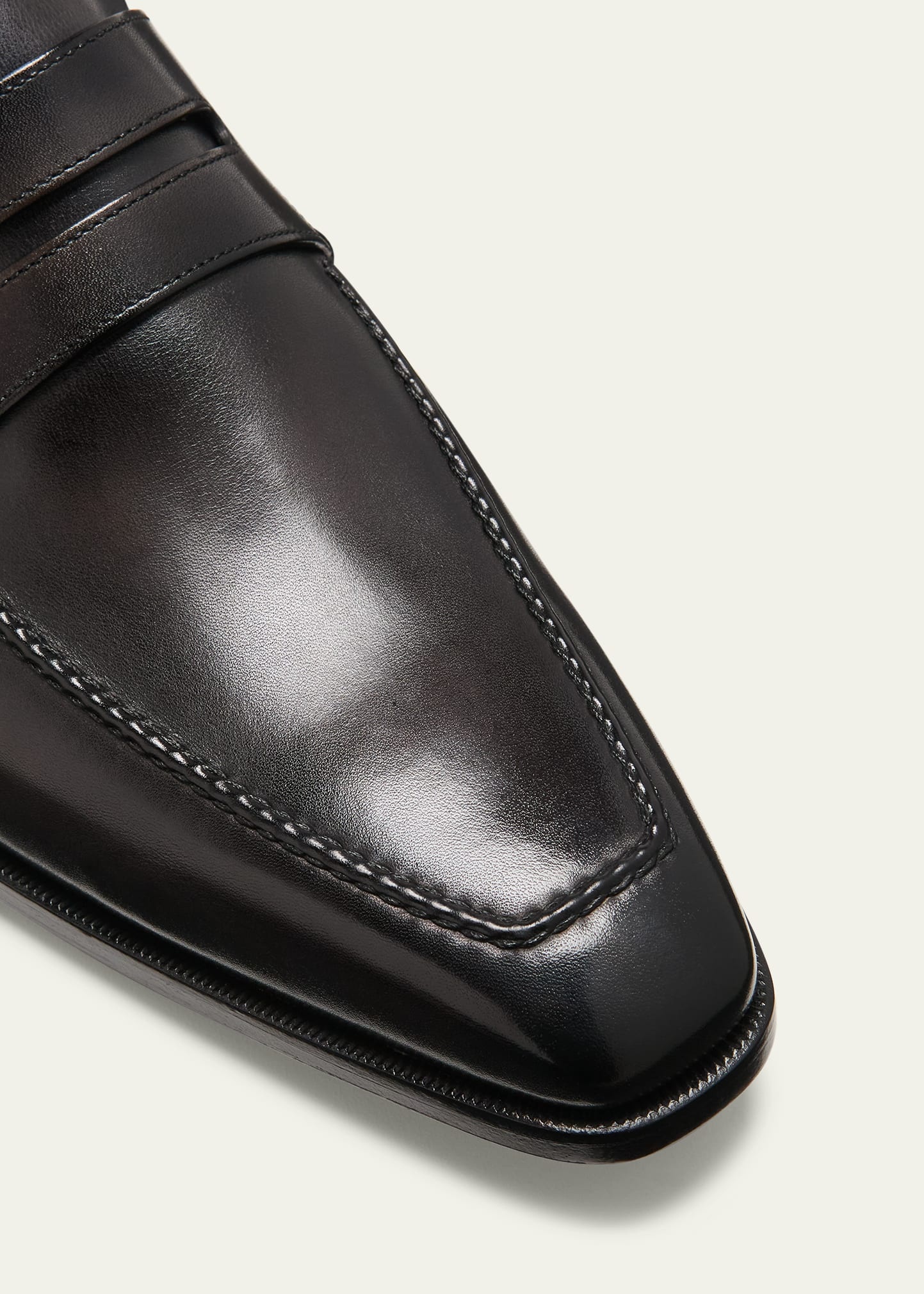 Andy Leather Loafer, Black - 5