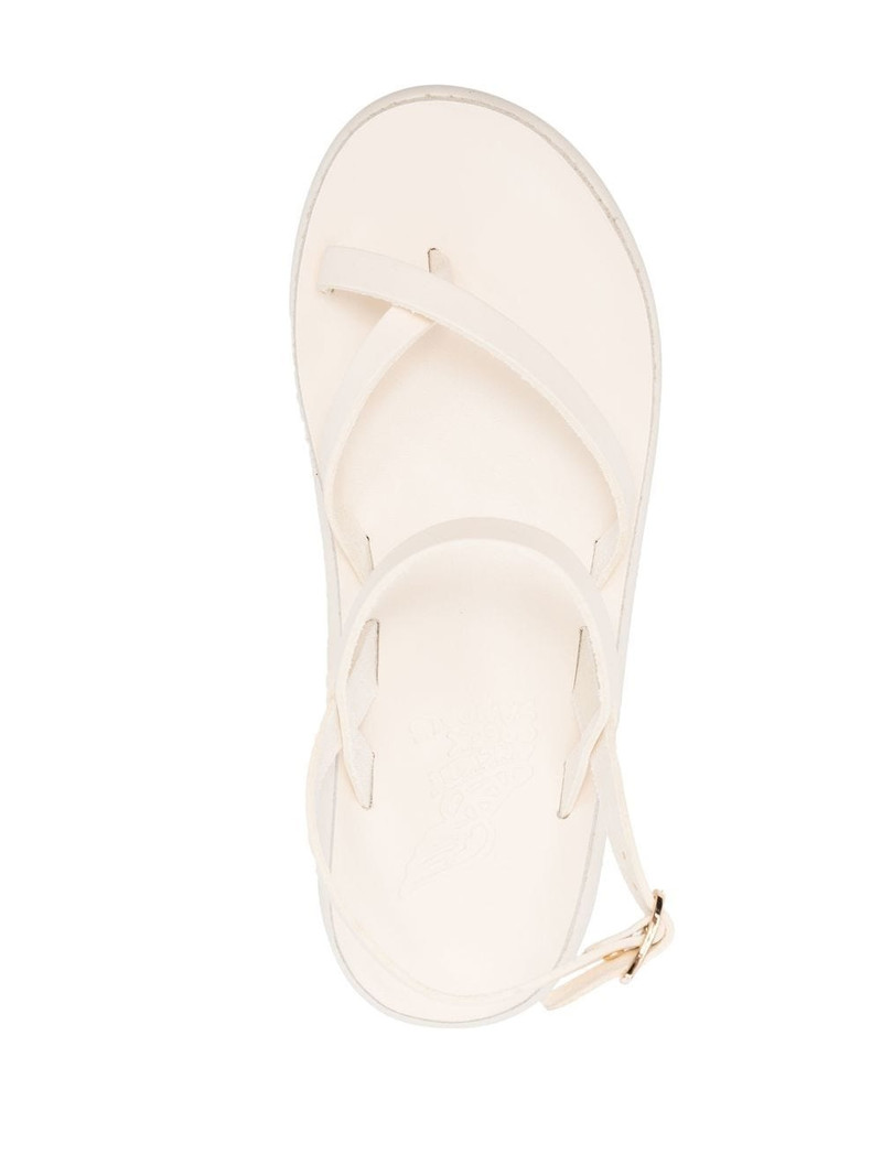 crossover-strap leather sandals 4
