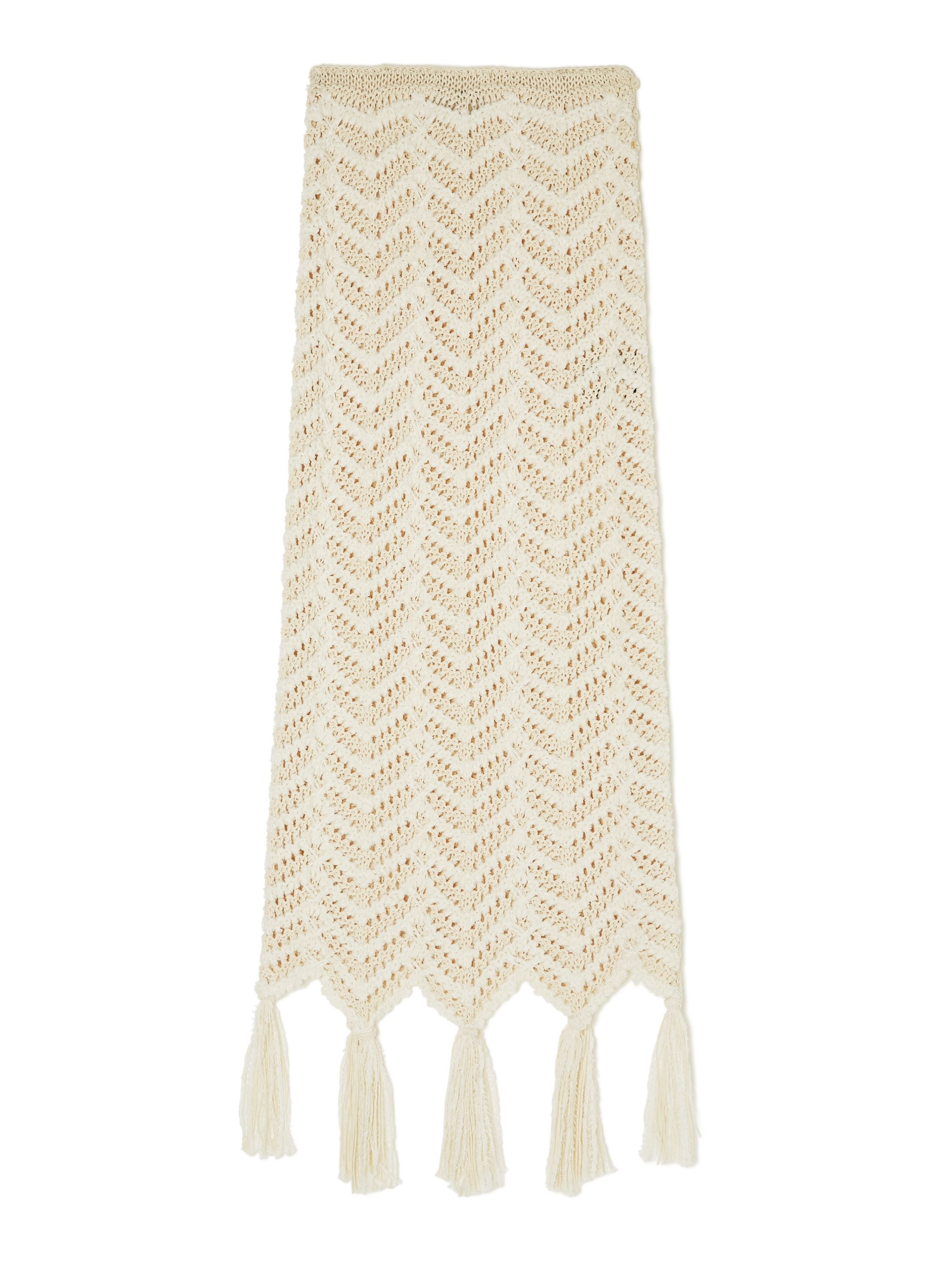 Natural Chevron Skirt - 2