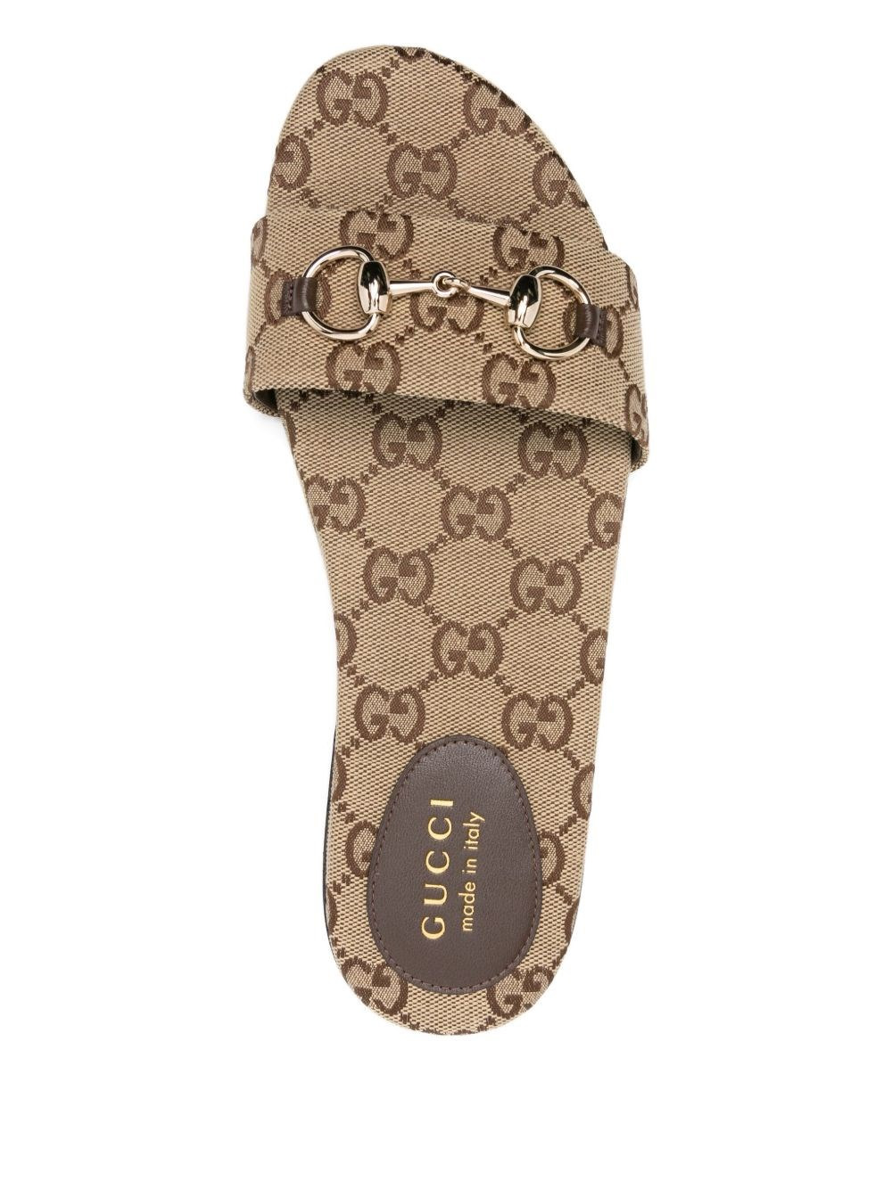 GG canvas flat sandals - 4