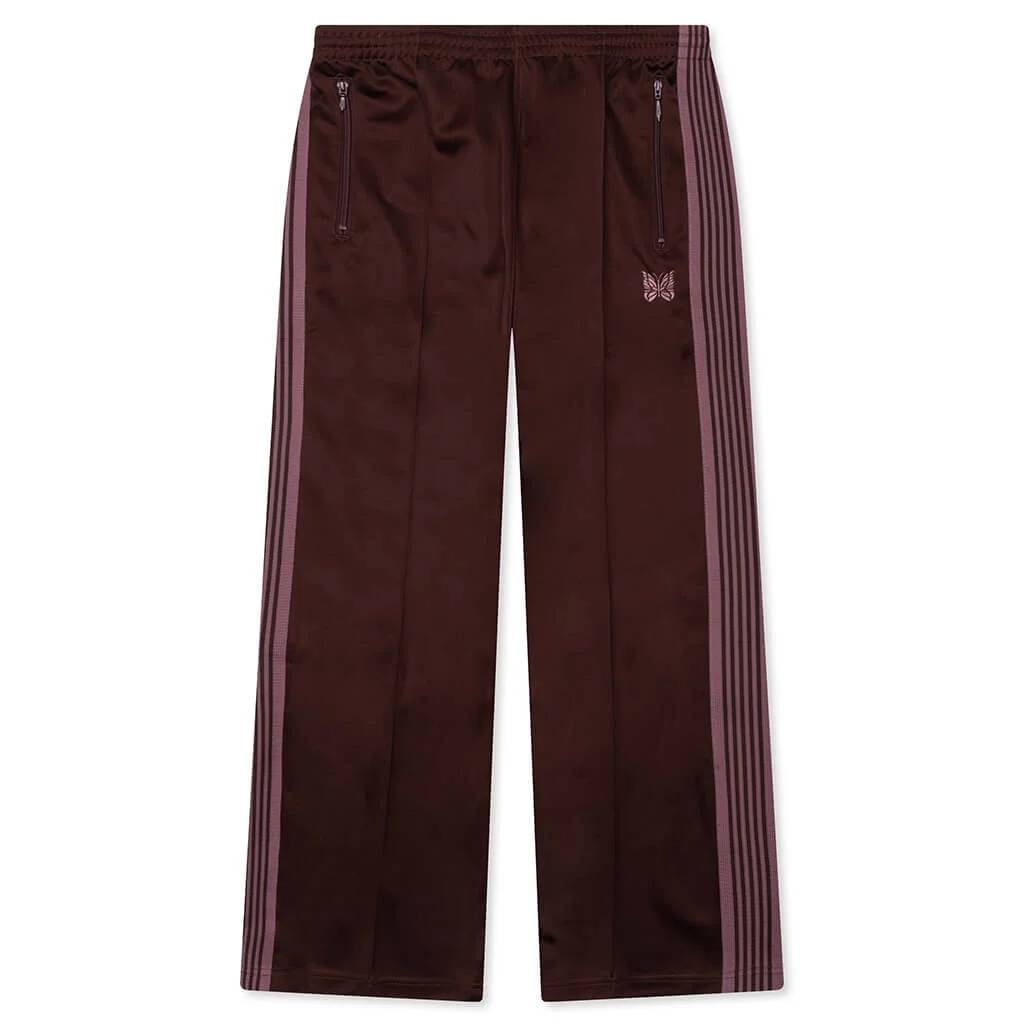 POLY SMOOTH TRACK PANT - BROWN - 1