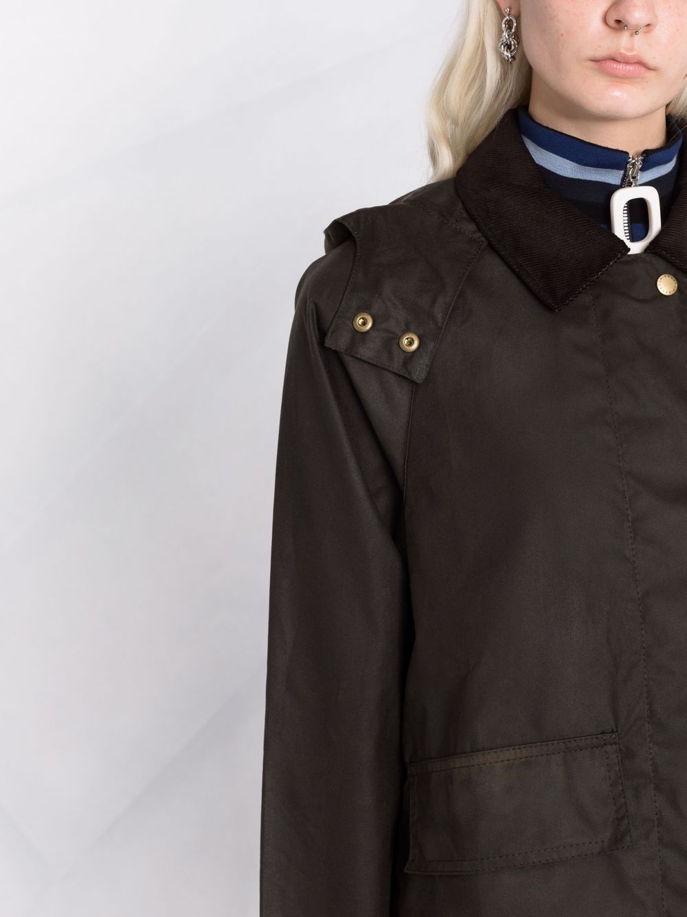 Avon wax-cotton hooded jacket - 3