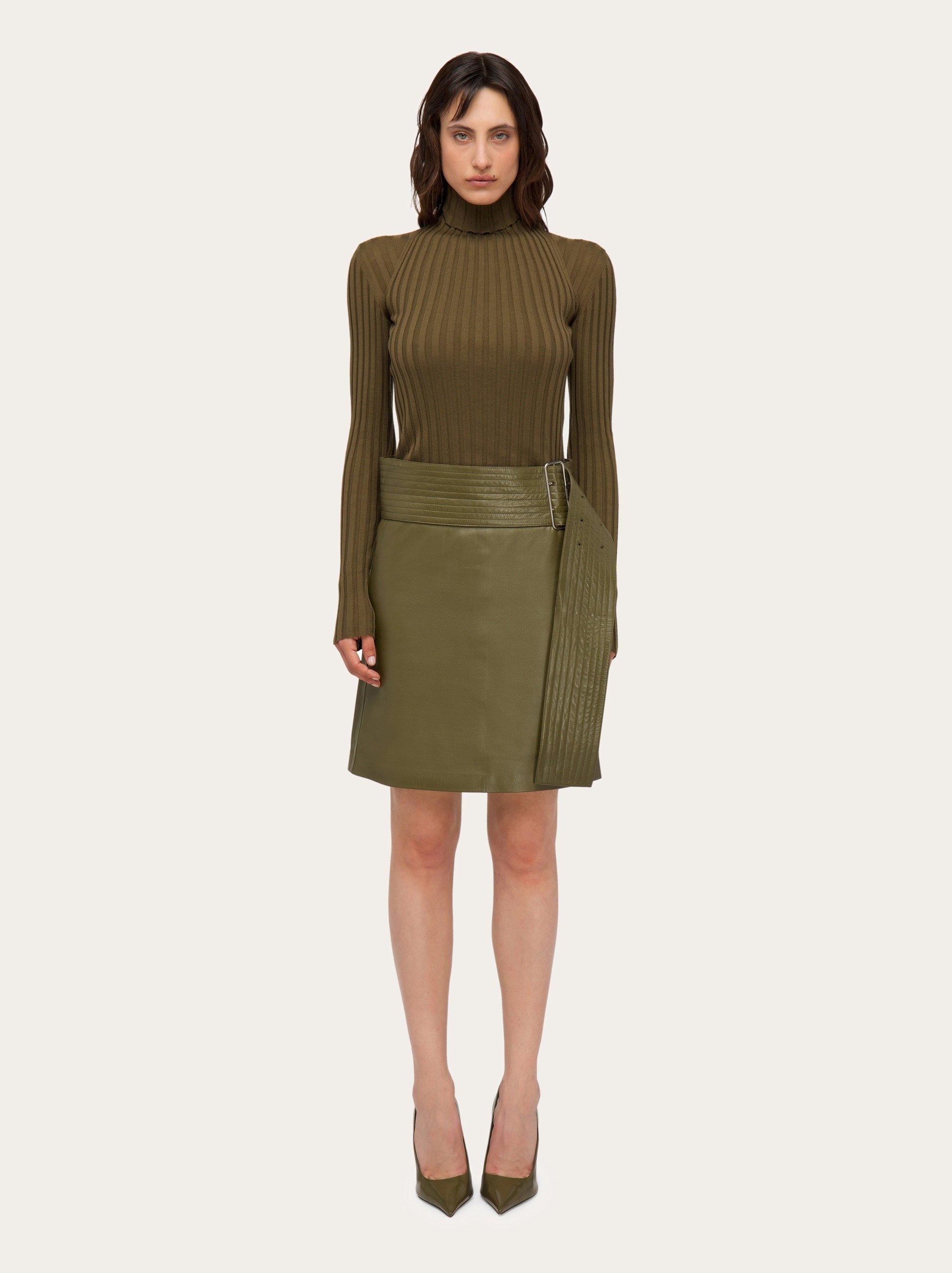 Nappa skirt - 7