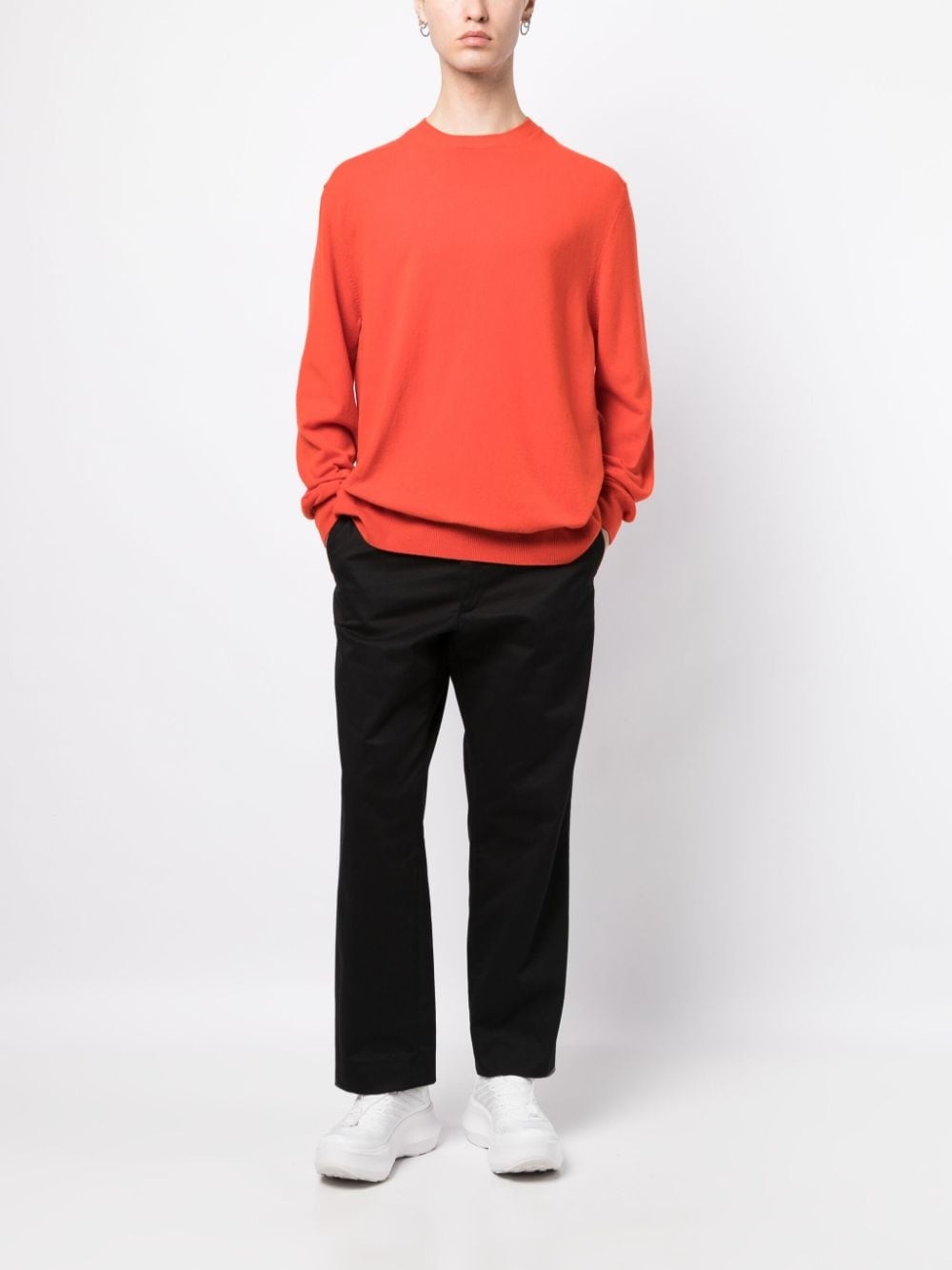 crew-neck wool jumper - 2