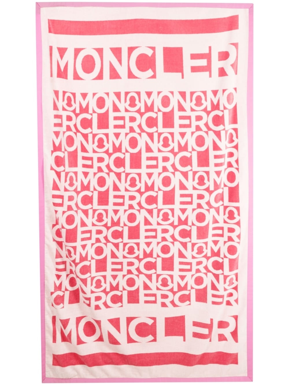 logo-print cotton towel - 3