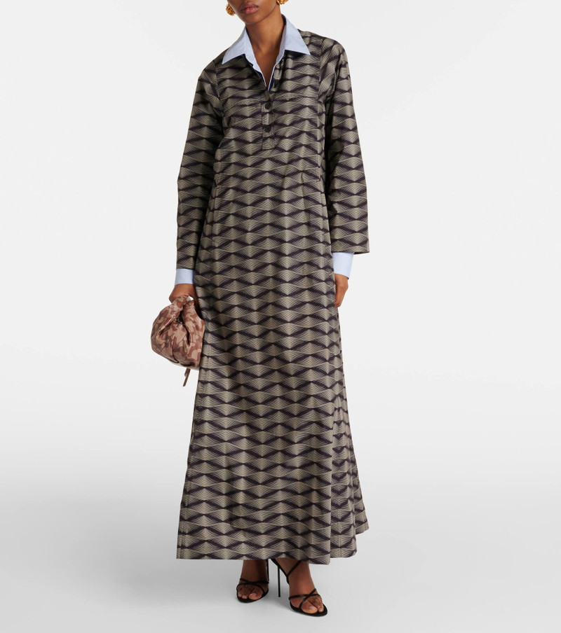 Dries Van Noten Printed cotton poplin maxi dress outlook
