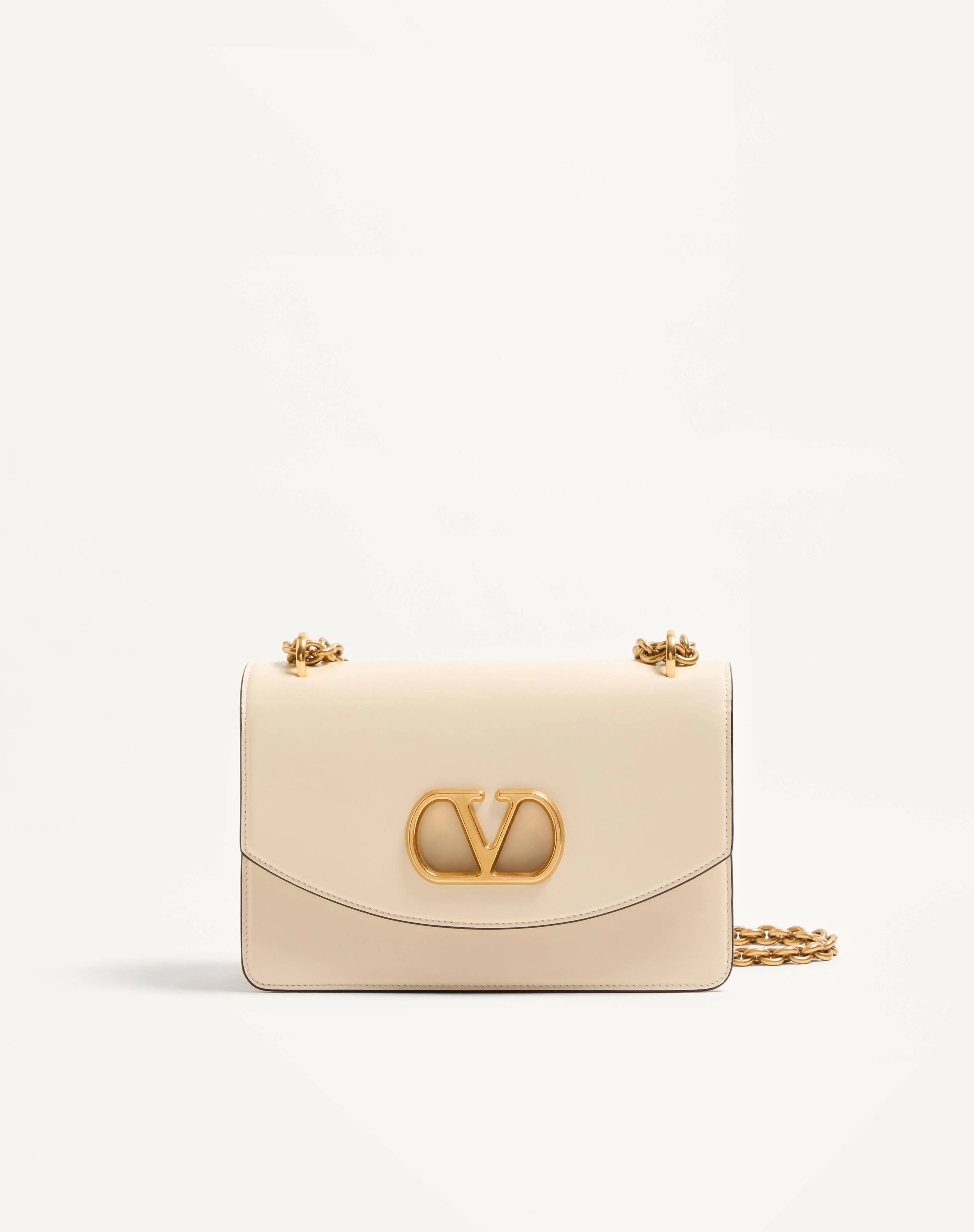 VALENTINO GARAVANI VAIN SHOULDER BAG IN SHINY CALFSKIN - 1