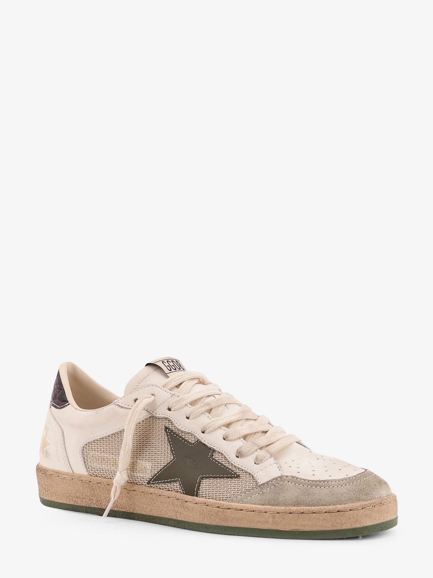 Golden Goose Deluxe Brand Ball Star Double Quarter Low-Top Leather Sneakers With Used Effect - 2