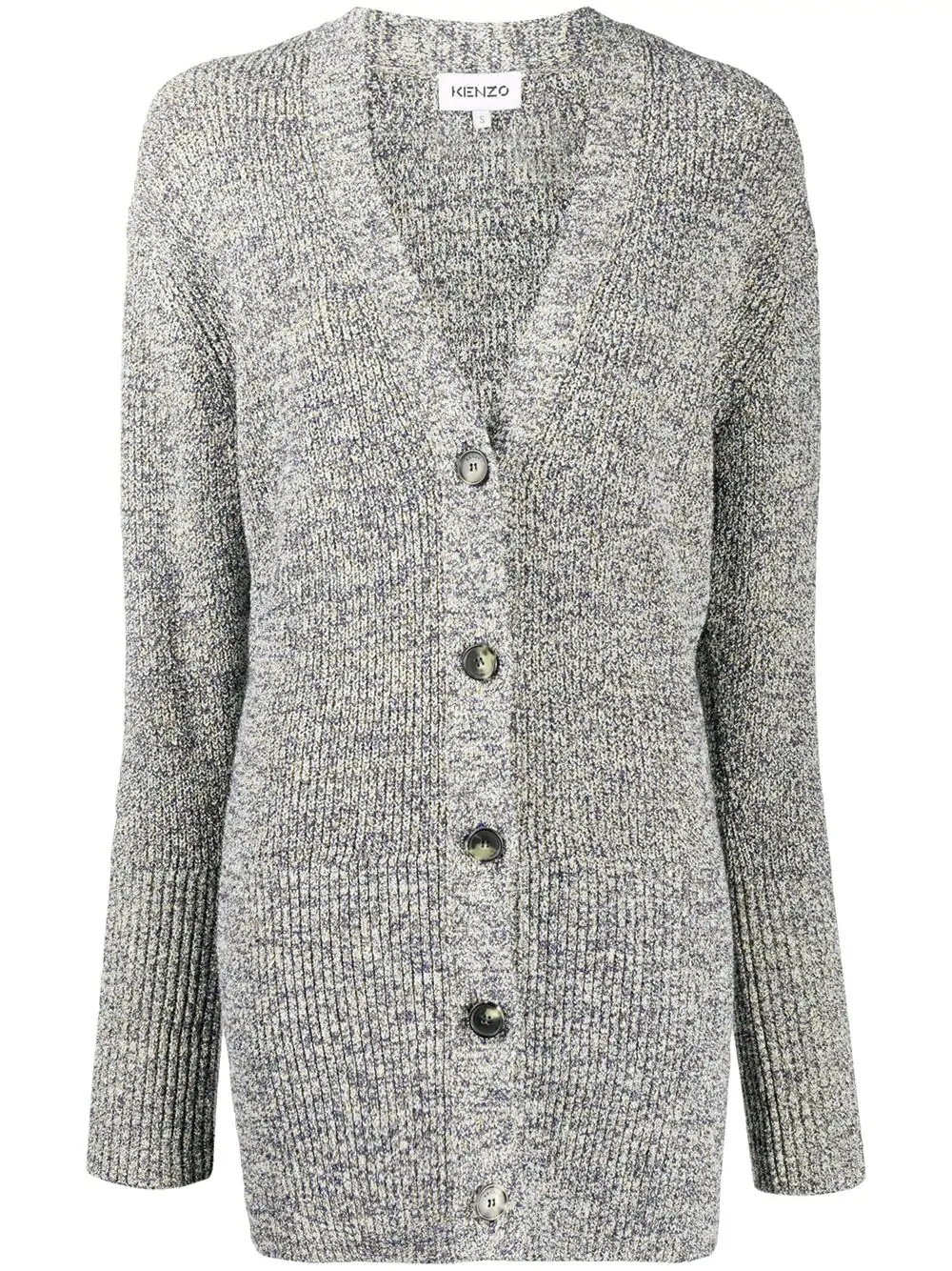 buttoned v-neck cardigan - 1