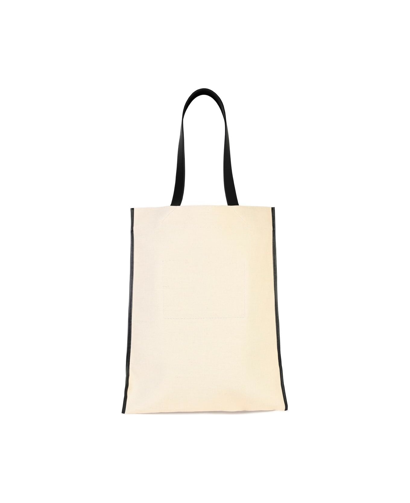 Beige Tela Shopping Bag - 3