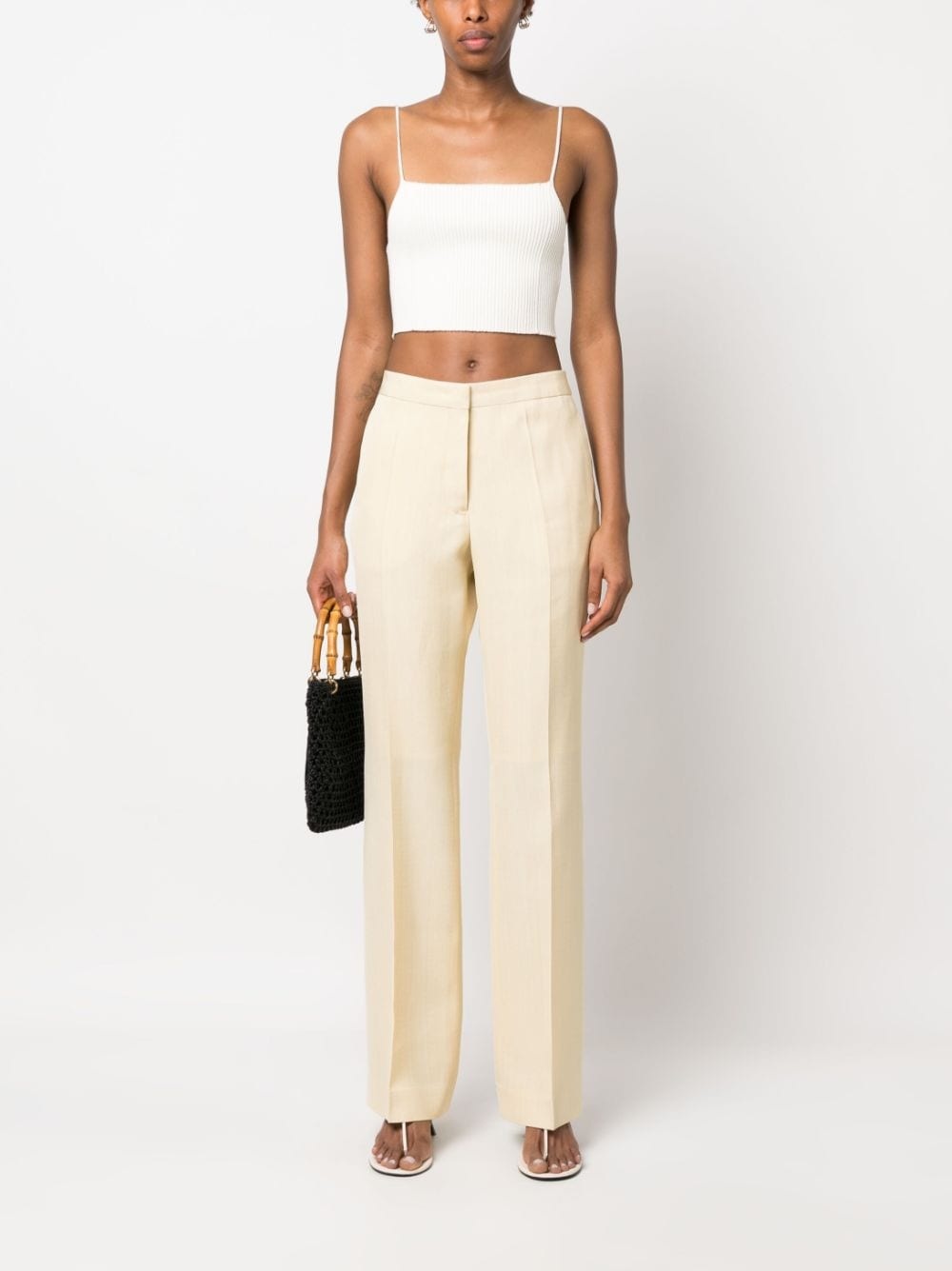 pressed-crease tailored trousers - 2
